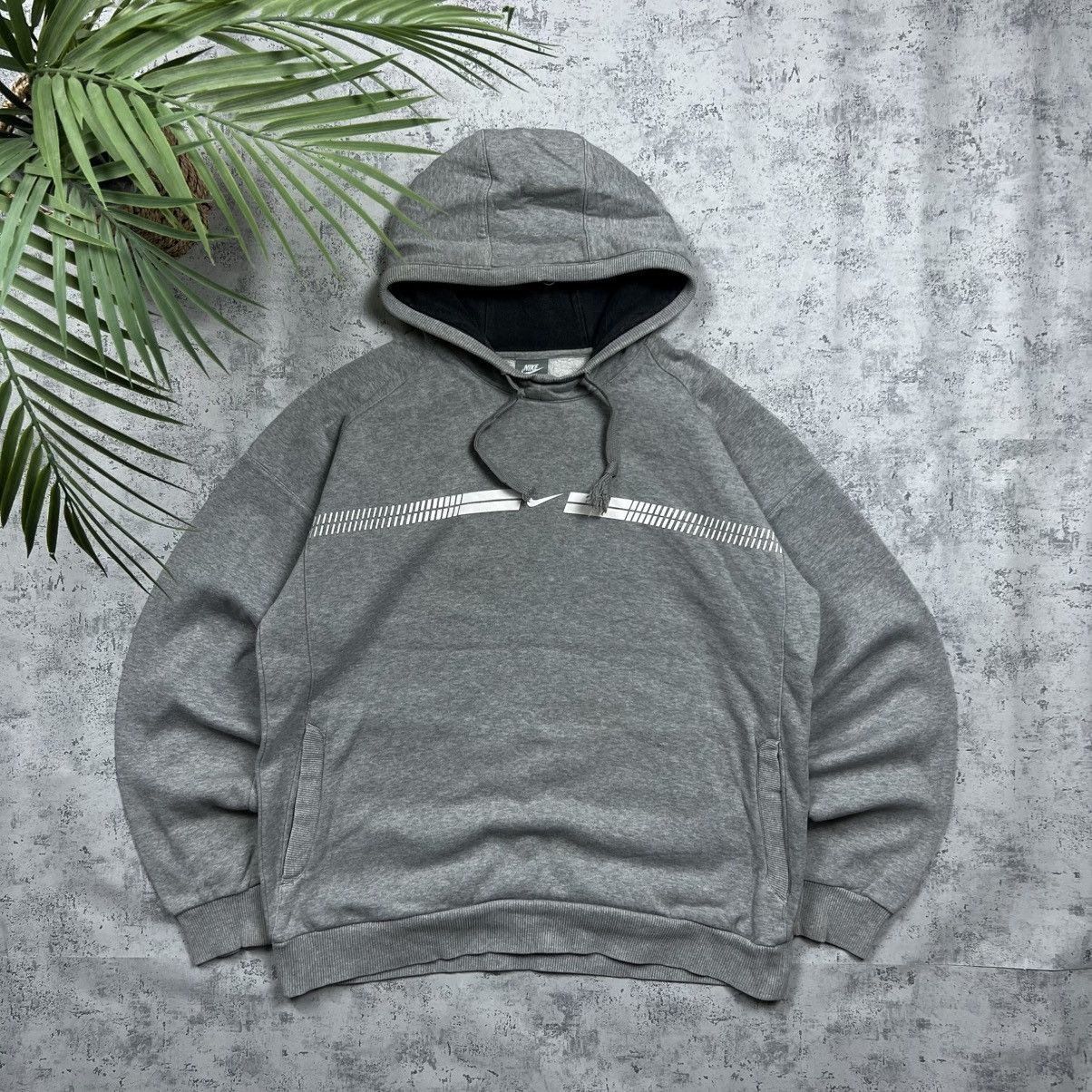 Nike 00s NIKE CENTRAL SWOOSH VINTAGE Y2K OVERSIZED HOODIE Size US M / EU 48-50 / 2 - 1 Thumbnail