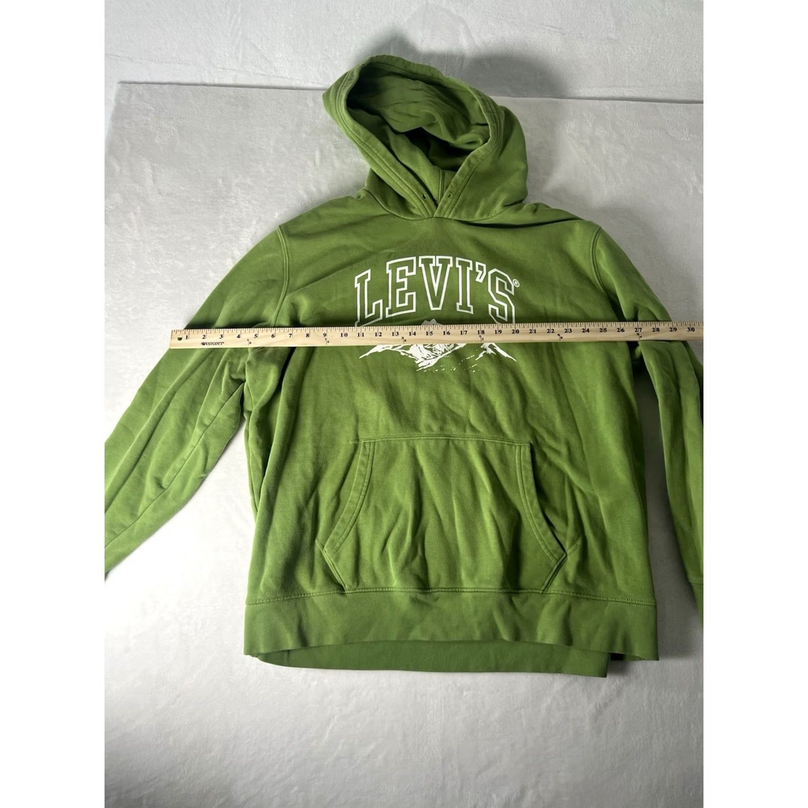 Levi's Levi's Hoodie Mens XL Green Pullover Long Sleeve Mountain Logo Pockets Regular Fit Vintage? No Size US XL / EU 56 / 4 - 3 Thumbnail
