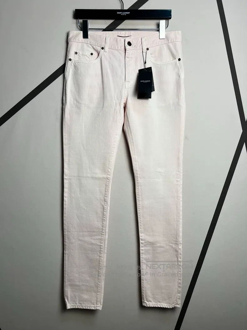 Saint Laurent Paris Saint Laurent Paris Light Pink Gradient Basic Jeans Size US 31 - 1 Thumbnail