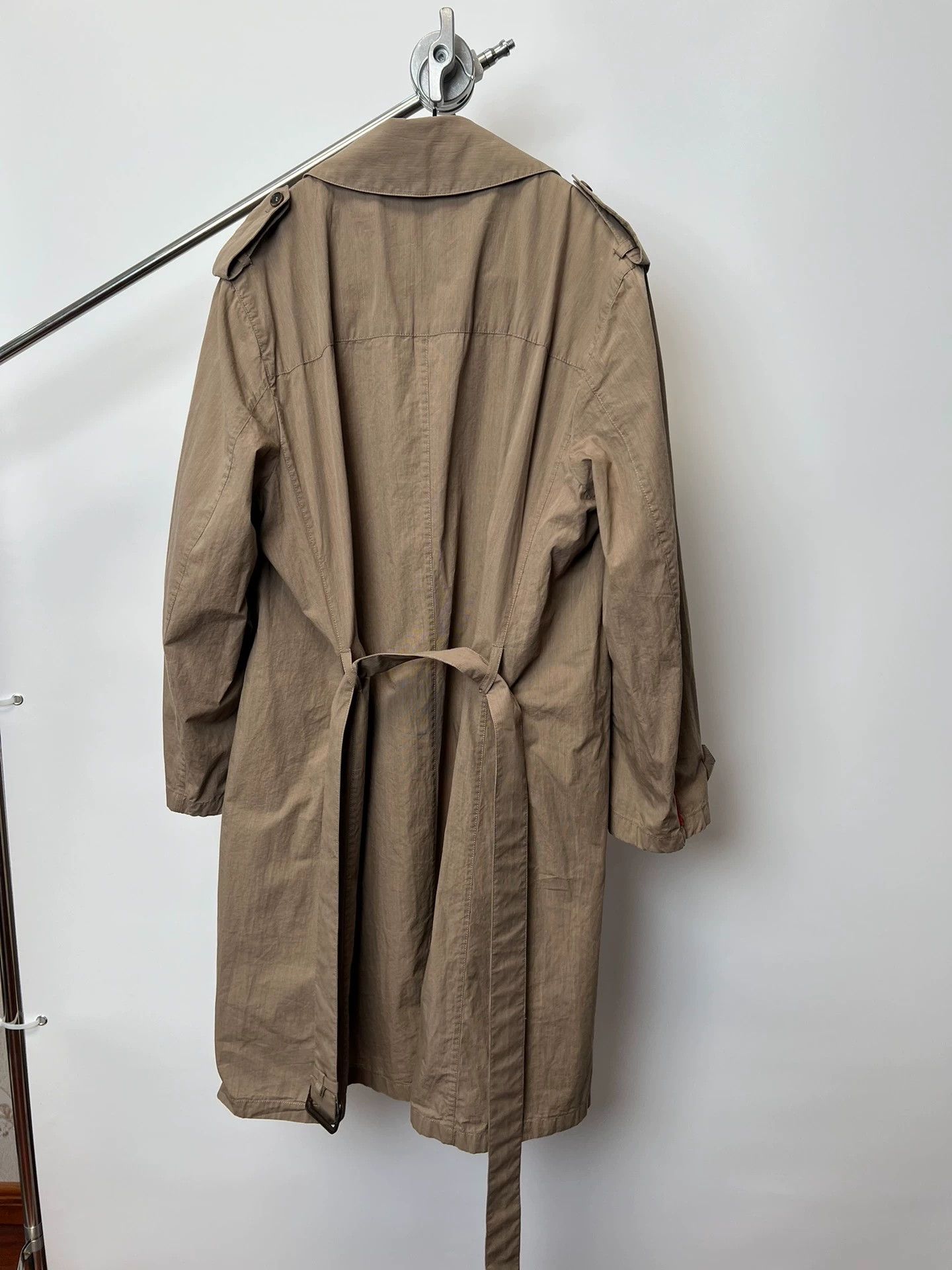 Prada Prada Vintage Double-Breasted Red Label Drape Coat Size US L / EU 52-54 / 3 - 9 Thumbnail