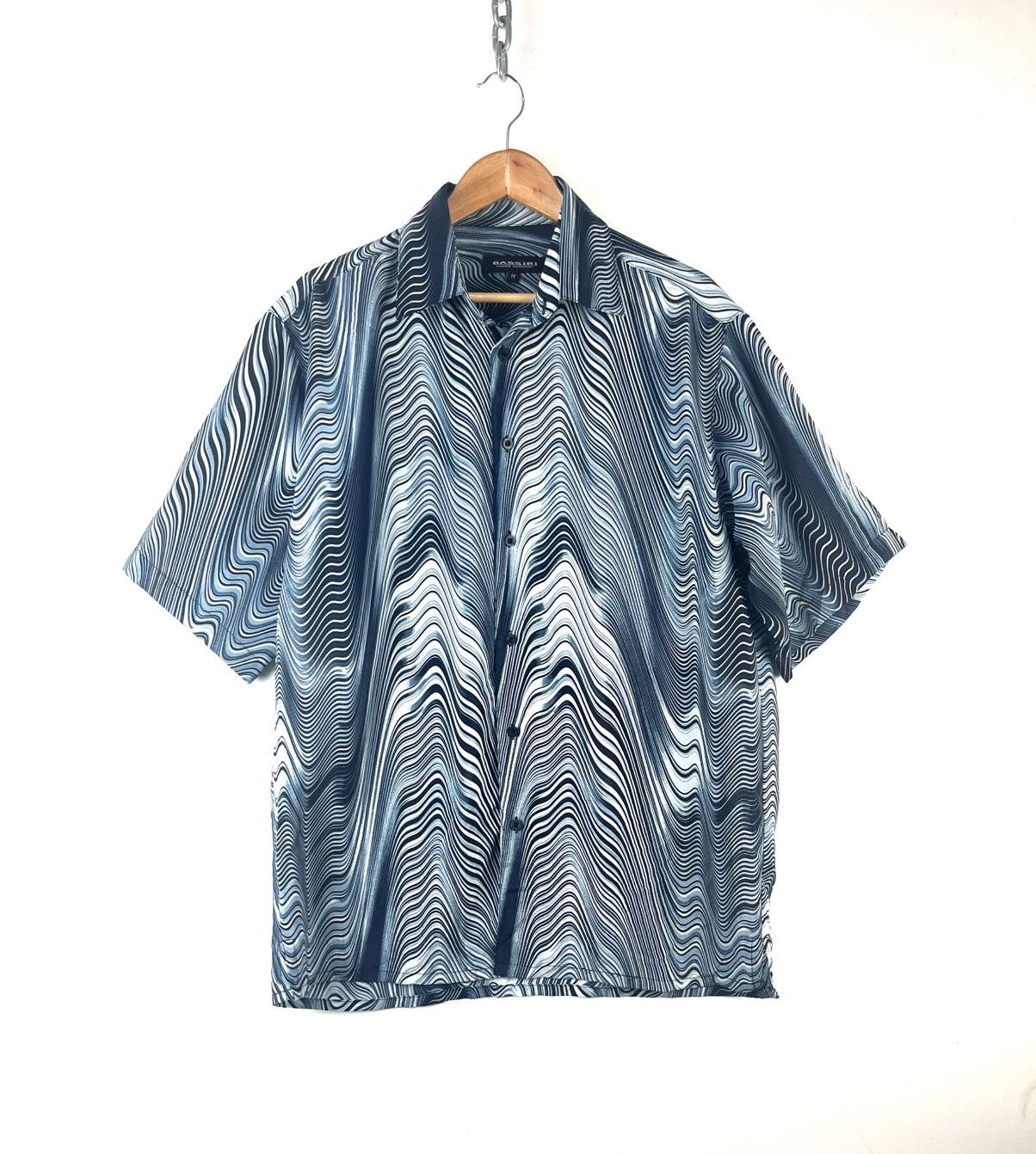 Designer Bassiri limited collection classic retro vintage button shir Size US M / EU 48-50 / 2 - 1 Thumbnail