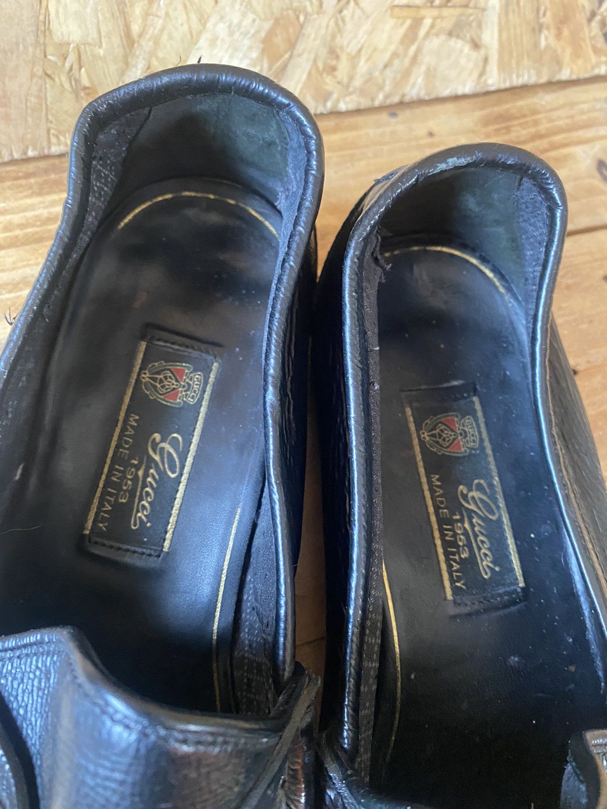 Gucci Gucci 1953 horsebit black patent leather loafers UK 9 Size US 10 / EU 43 - 15 Thumbnail
