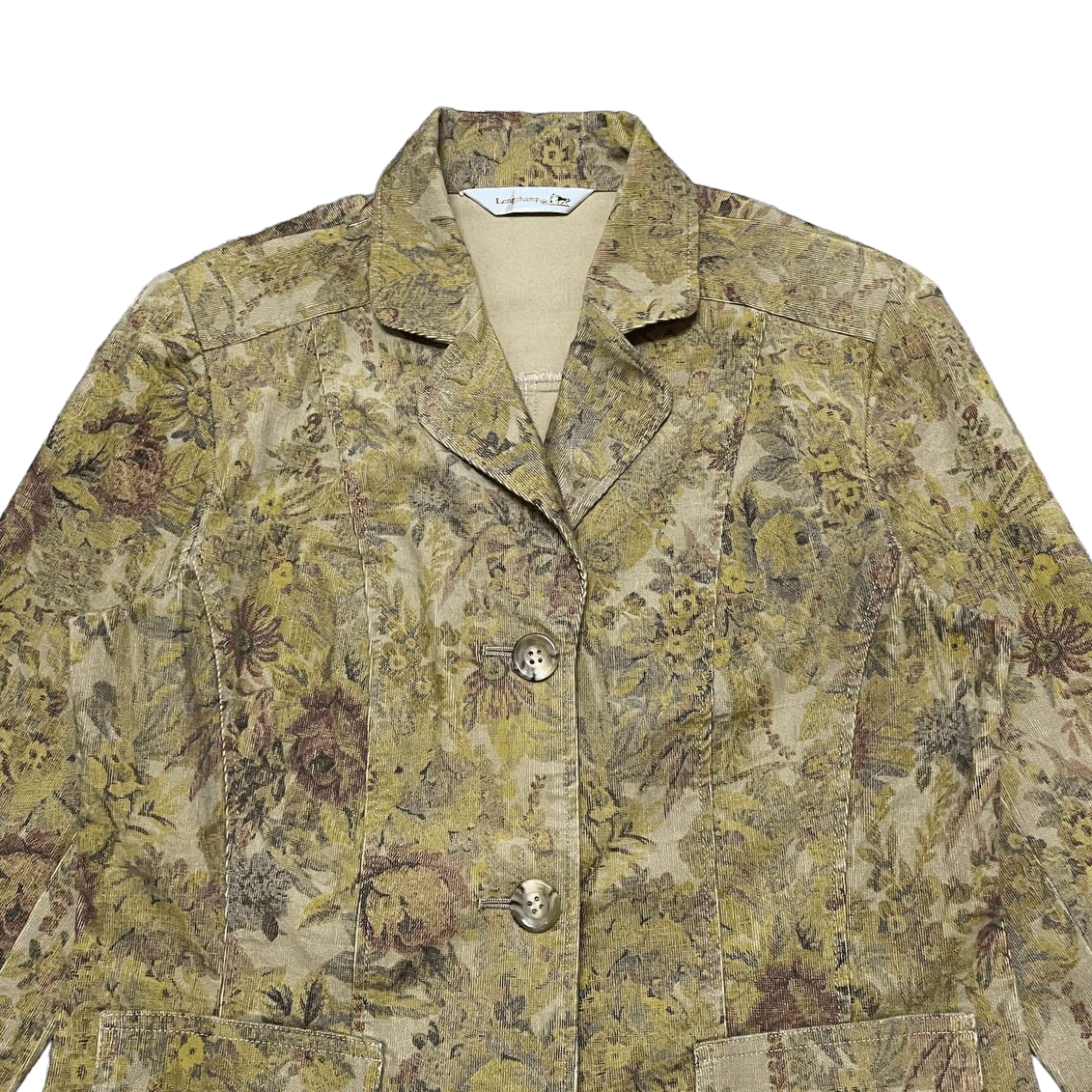 Longchamp Vintage Longchamp Floral Stretch Jacket Size M / US 6-8 / IT 42-44 - 2 Thumbnail