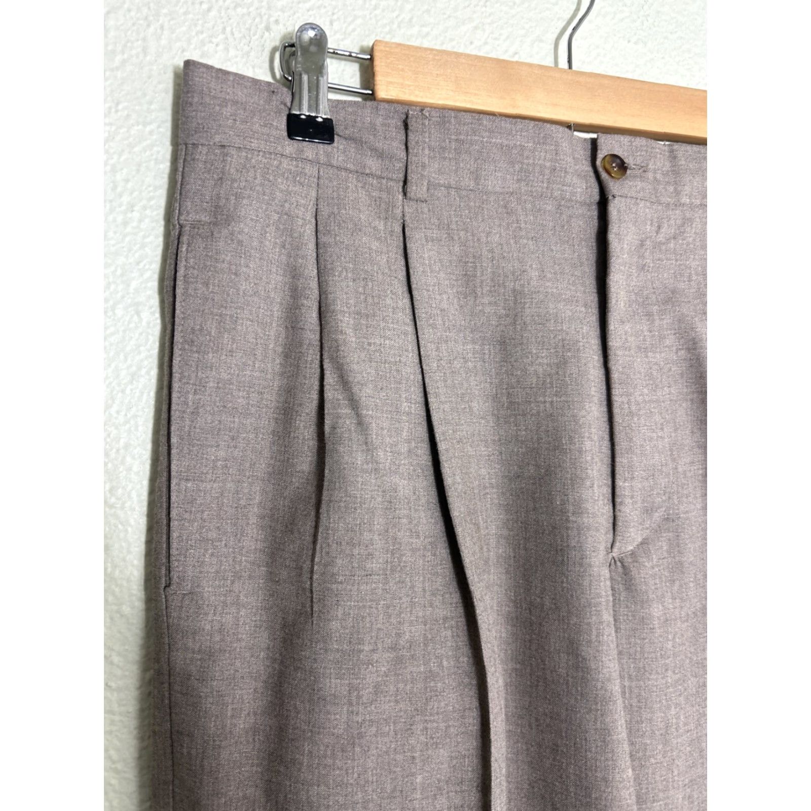 Levi's VINTAGE Levi’s Sevens Mens 34x32 Polyester Rayon Pants Brown Size US 34 / EU 50 - 4 Thumbnail