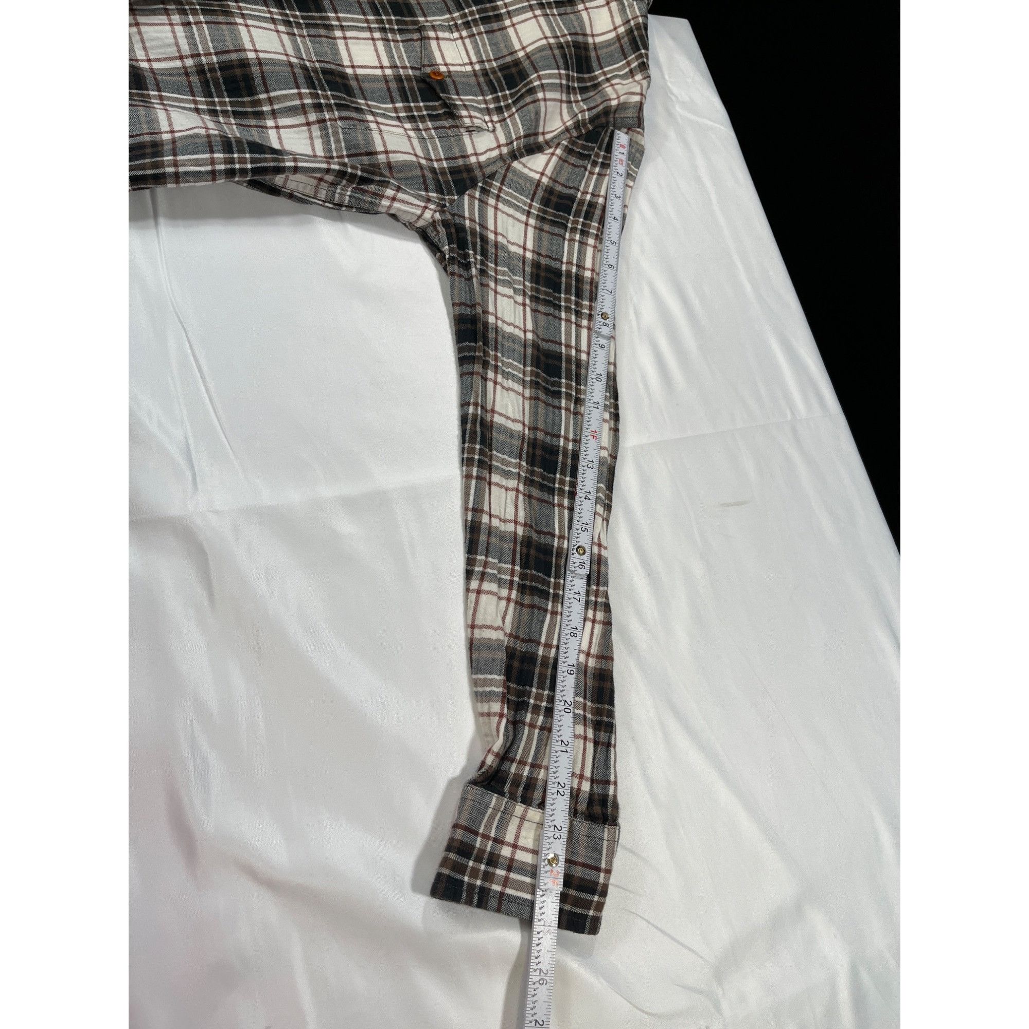 Lucky Brand Lucky Brand SKU 7631 Mens Plaid Button Up Long Sleeve Shirt Size US L / EU 52-54 / 3 - 7 Thumbnail