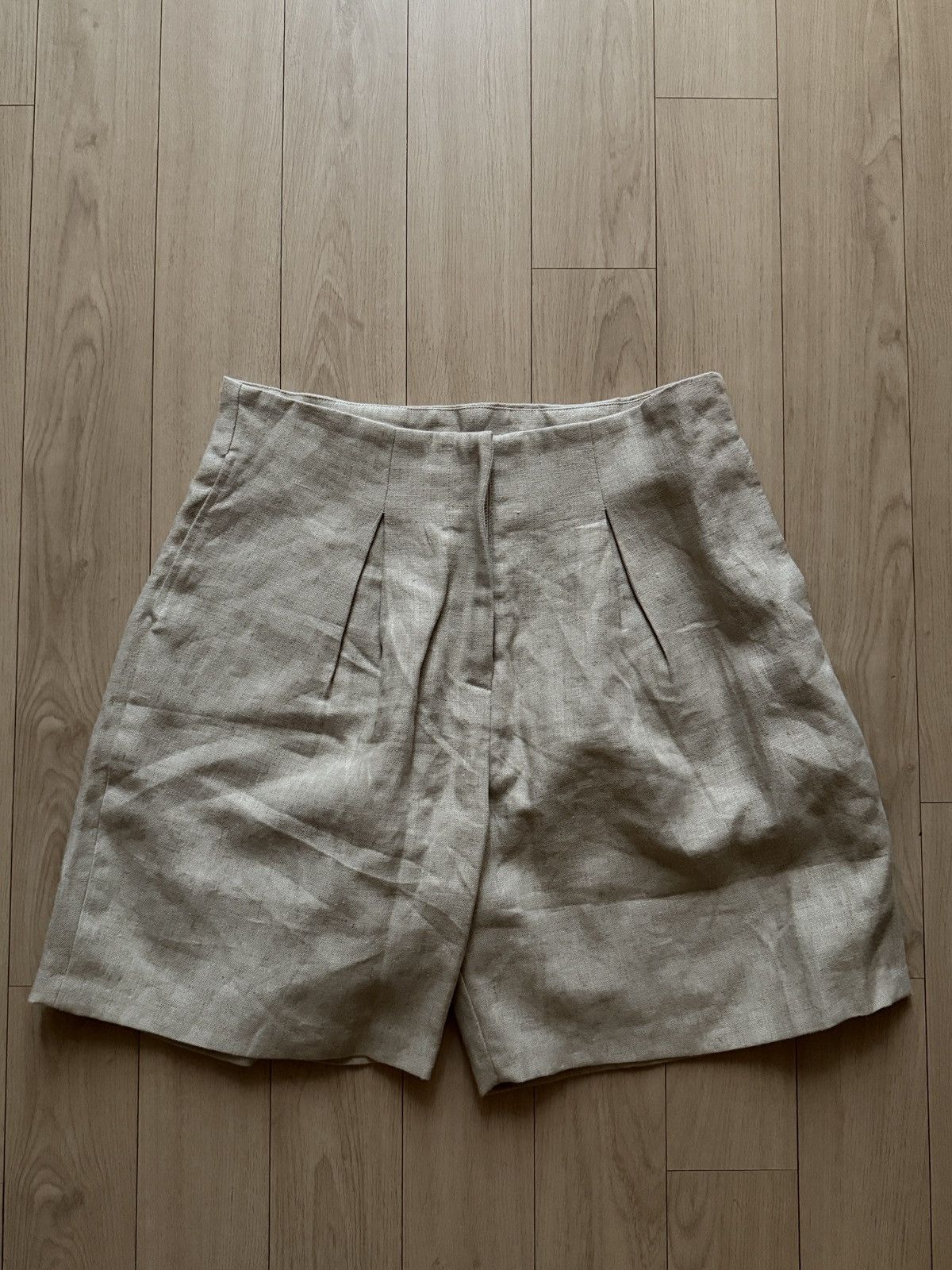 Rhude Pleated Linen Shorts Size 31" - 1 Thumbnail