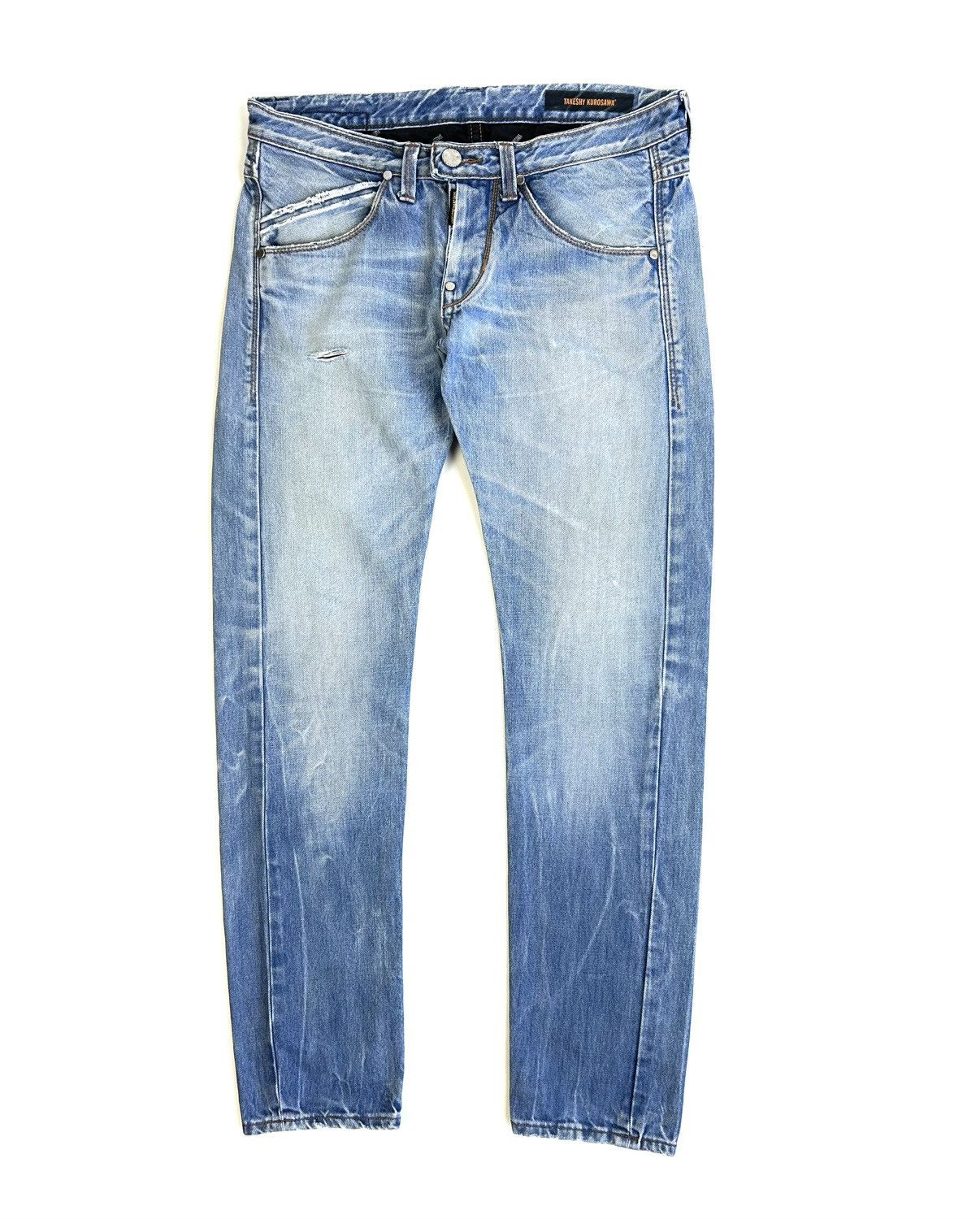 Takeshy Kurosawa Takeshy Kurosawa Distressed Vintage Japan Wash Jeans Y2K Size US 34 / EU 50 - 1 Thumbnail