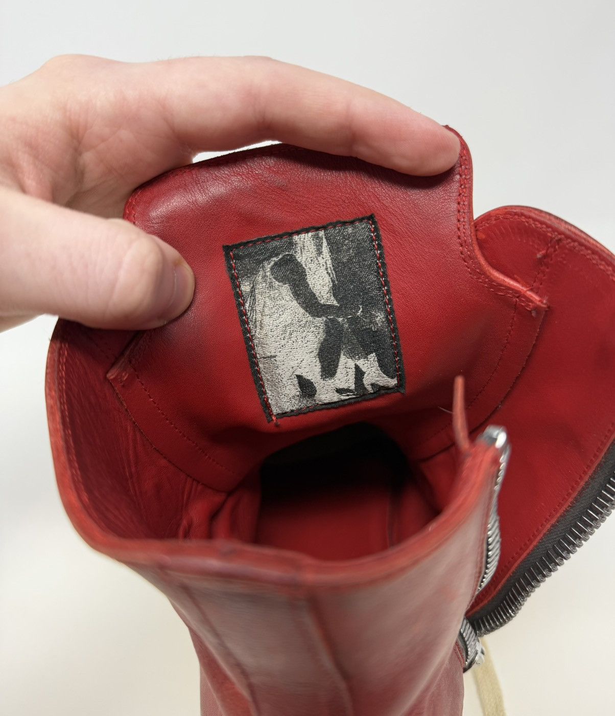 Rick Owens Rick Owens Ramones High Cardinal Red Size US 8 / EU 41 - 7 Thumbnail