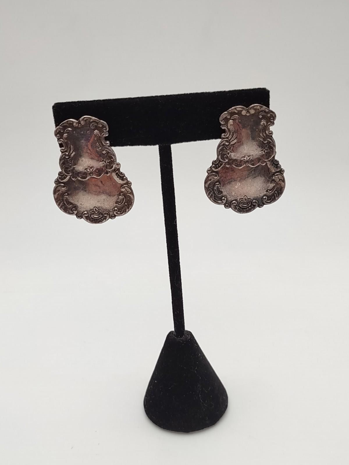 The Unbranded Brand Vintage Sterling Art Nouveau Style Spoon End Drop Earrings Size ONE SIZE - 1 Thumbnail