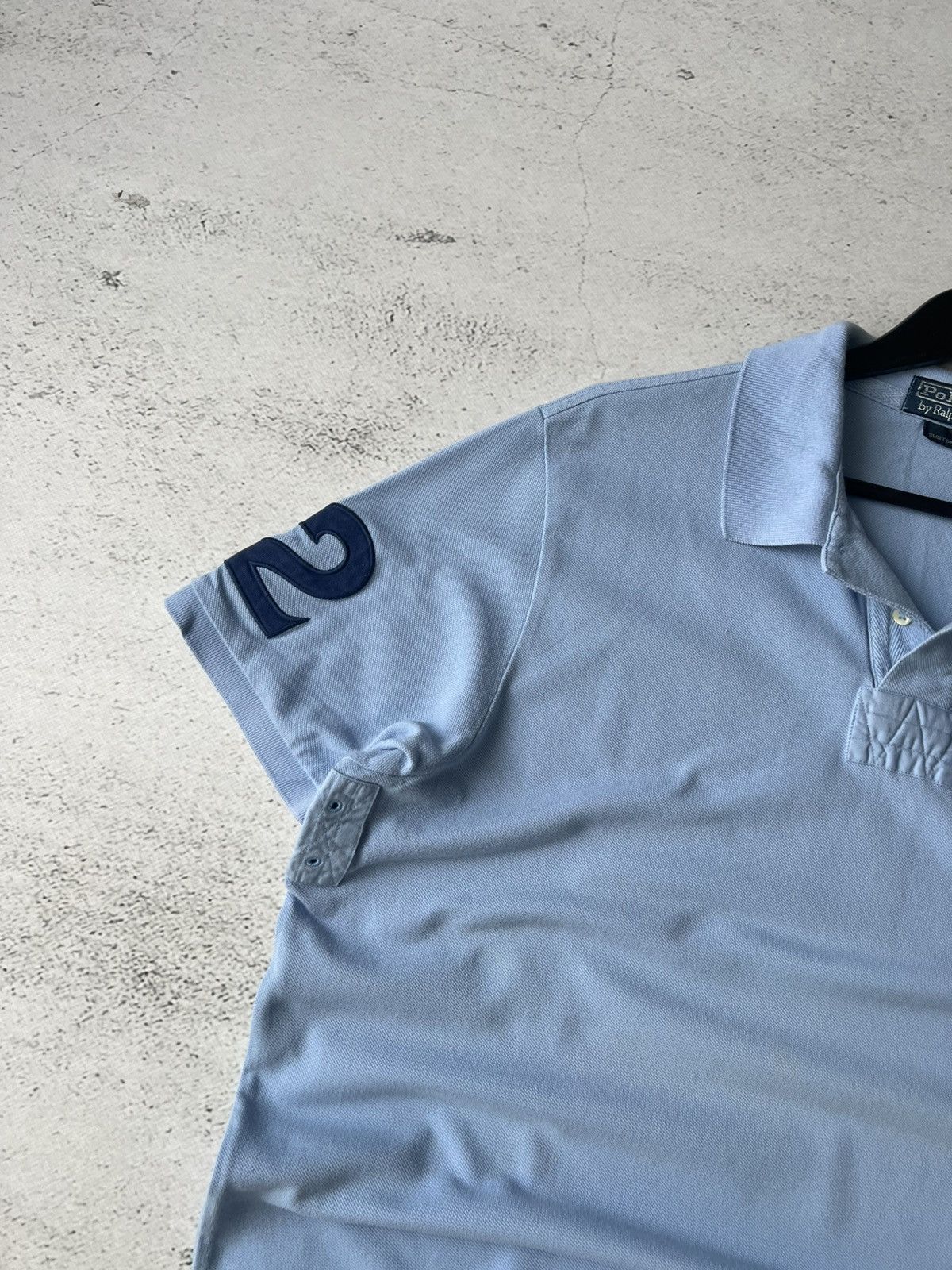 Polo Ralph Lauren 🐎🐎 Y2K Ralph Lauren Vintage Polo Shirt Blue L Size US XXL / EU 58 / 5 - 4 Thumbnail