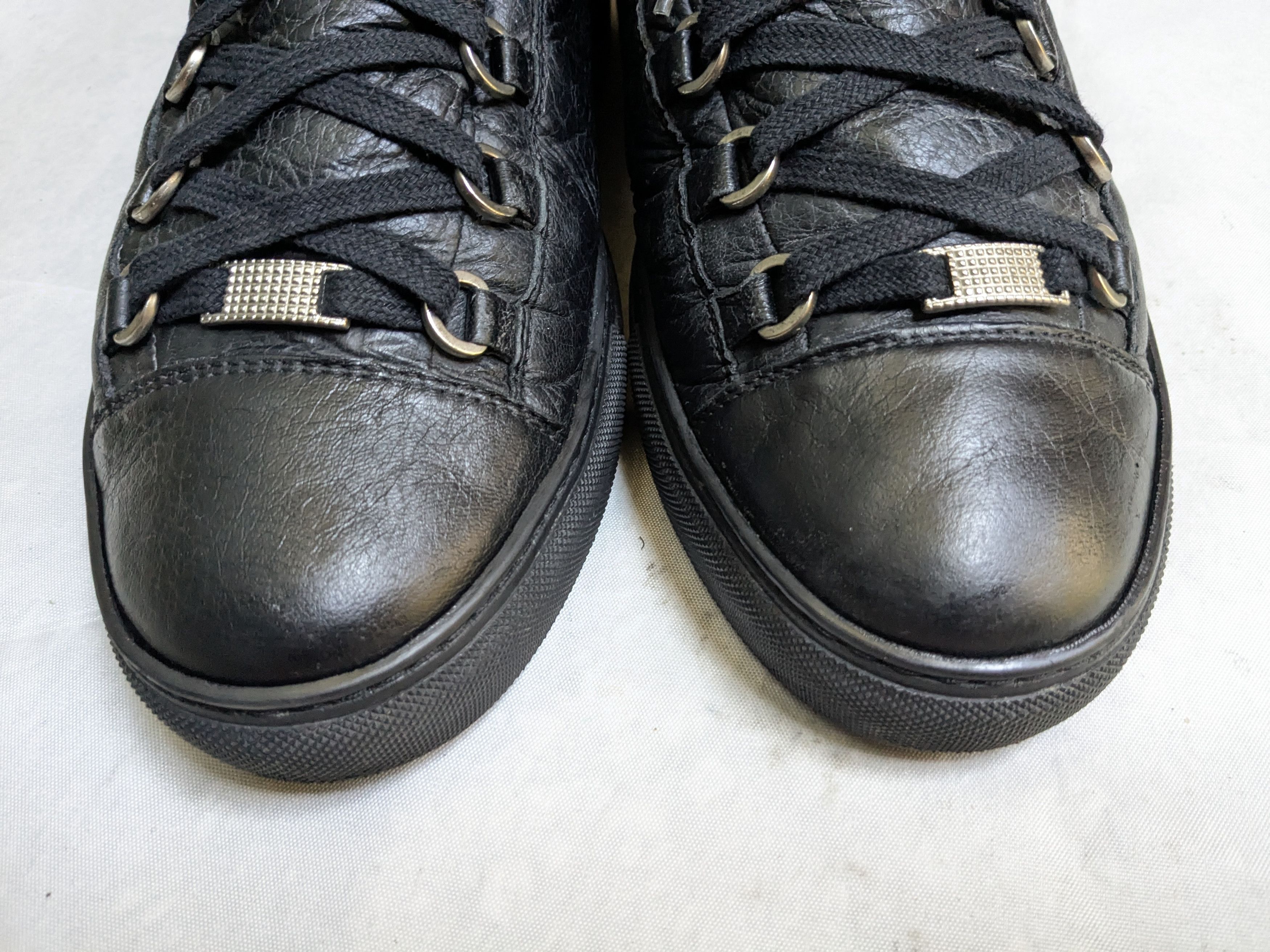 Balenciaga Balenciaga Arena High top in Black 10 leather Size US 10 / EU 43 - 5 Thumbnail