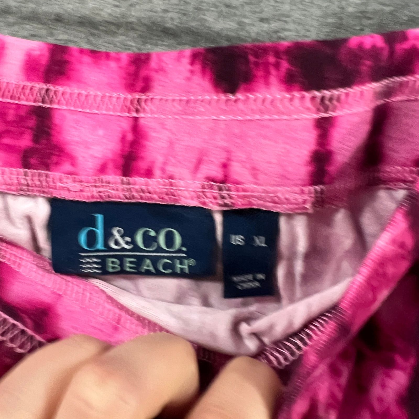Other Denim & Co. By the Beach Jersey tered Maxi Skirt Berry Size 35" - 3 Thumbnail