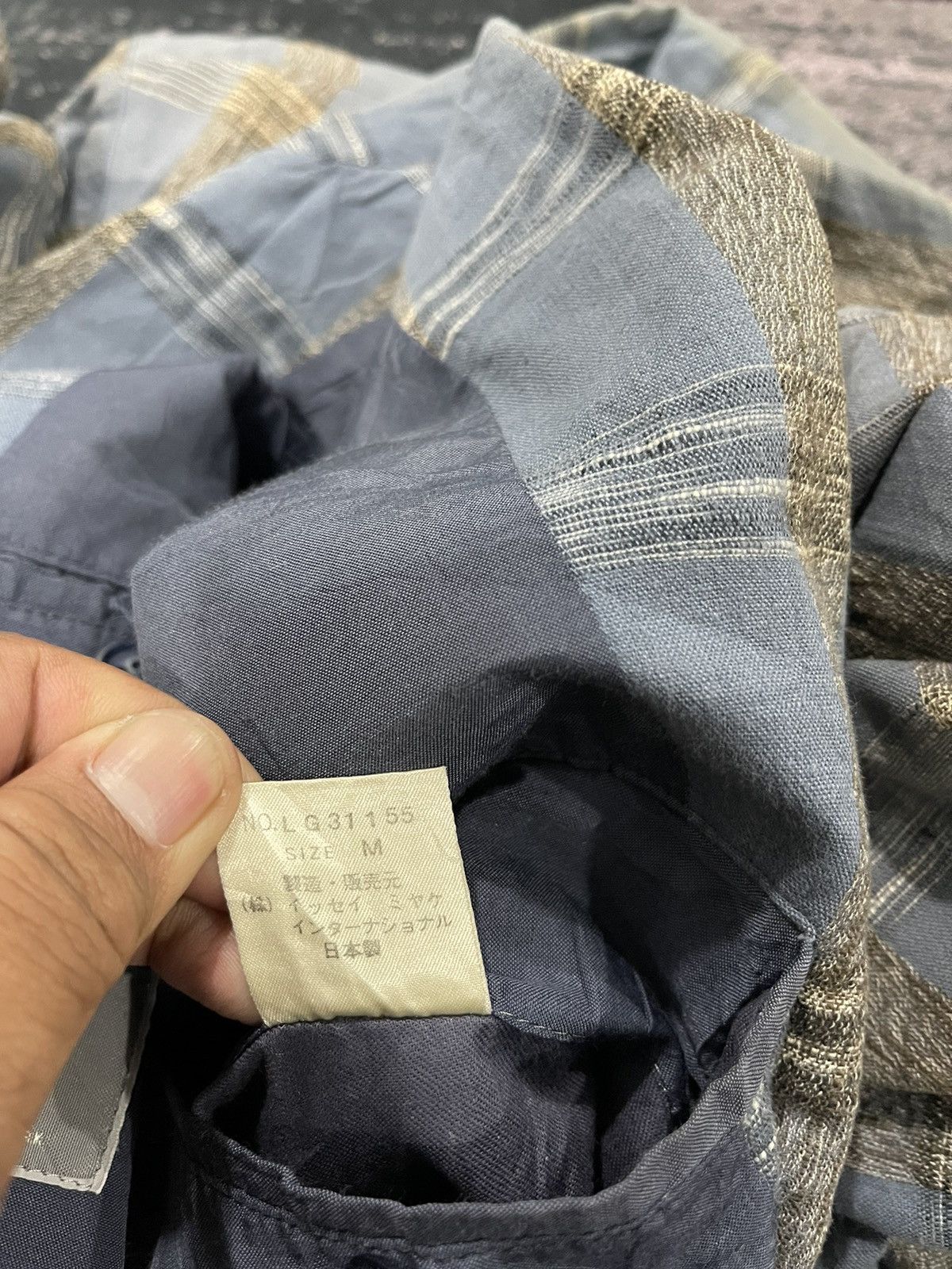 Vintage VINTAGE ISSEY MIYAKE TARTAN COAT JACKET Size US M / EU 48-50 / 2 - 21 Thumbnail