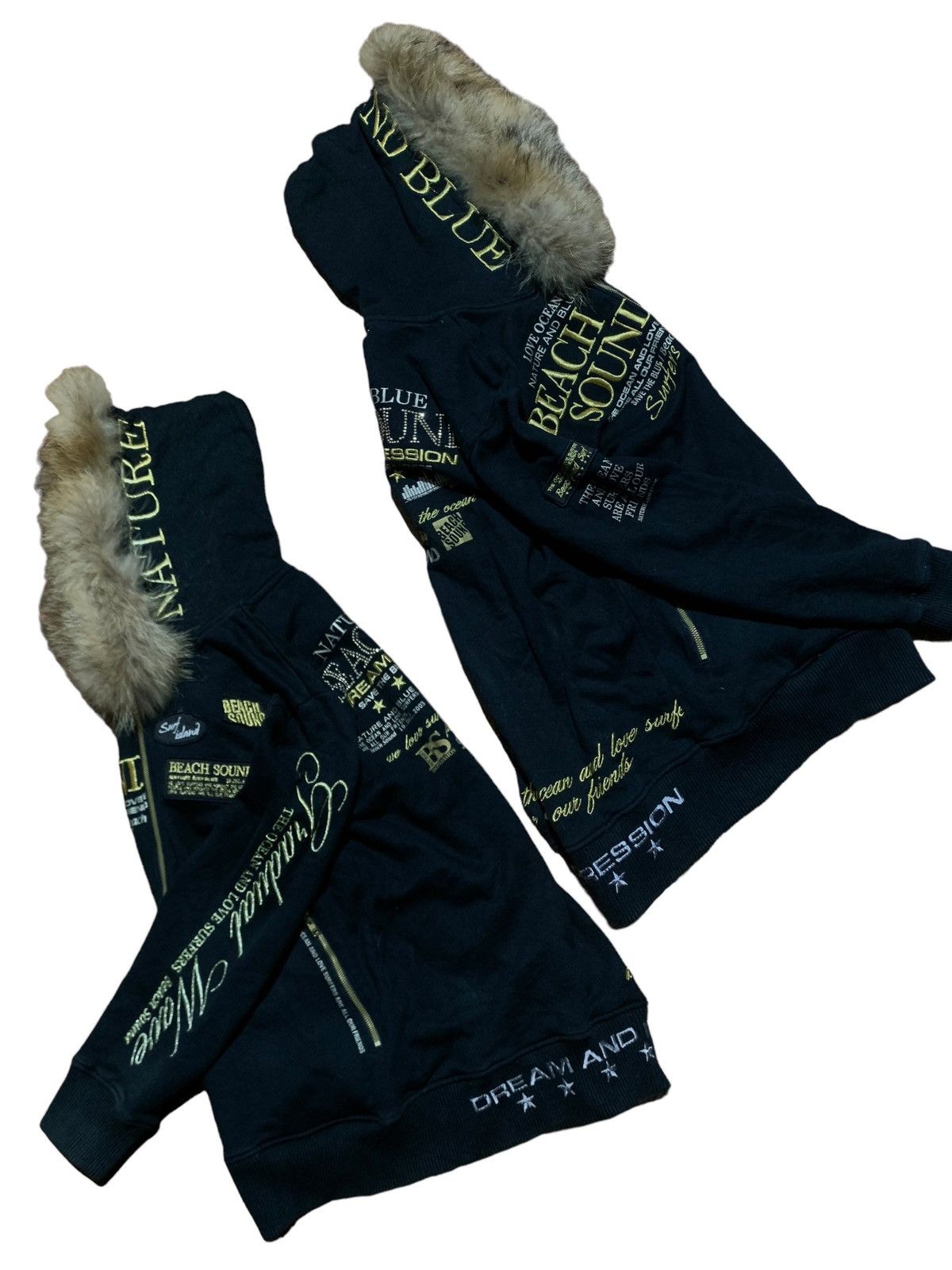 If Six Was Nine Beach Sounds poem punk rock fur hoodie if6was9 LgB style Size US L / EU 52-54 / 3 - 1 Thumbnail