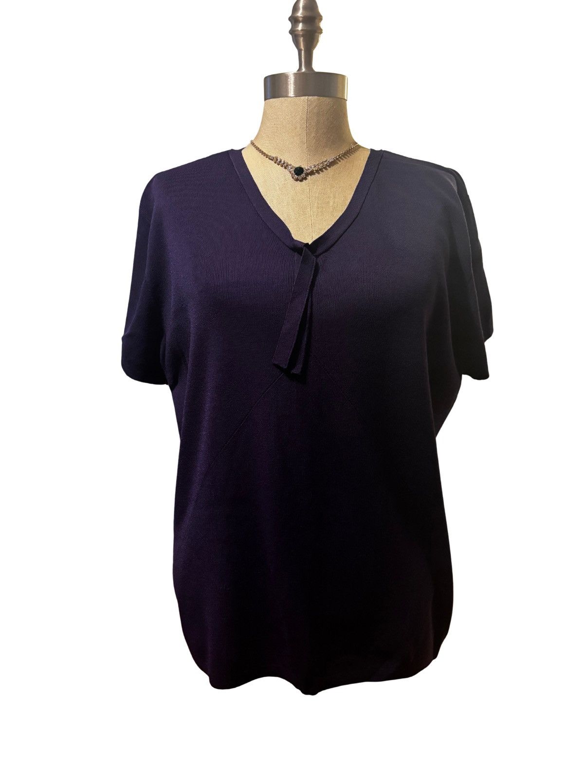Other Women’s purple Top.wt0117 Size XXL / US 16-18 / IT 52-54 - 1 Thumbnail