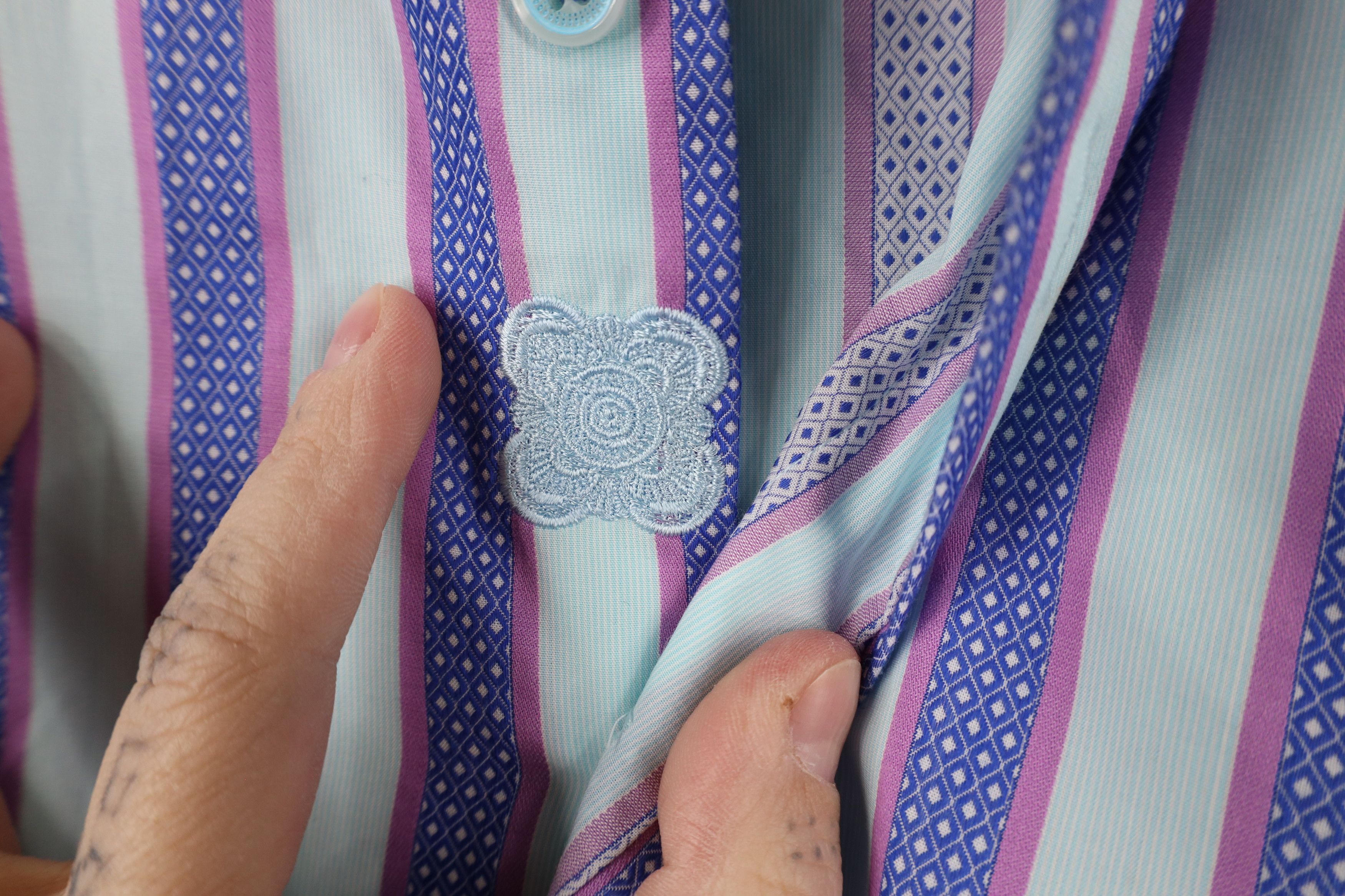 Robert Graham × Vintage Robert Graham Fit Pastel Striped Flip Cuff Button Shirt Size US XXL / EU 58 / 5 - 5 Thumbnail