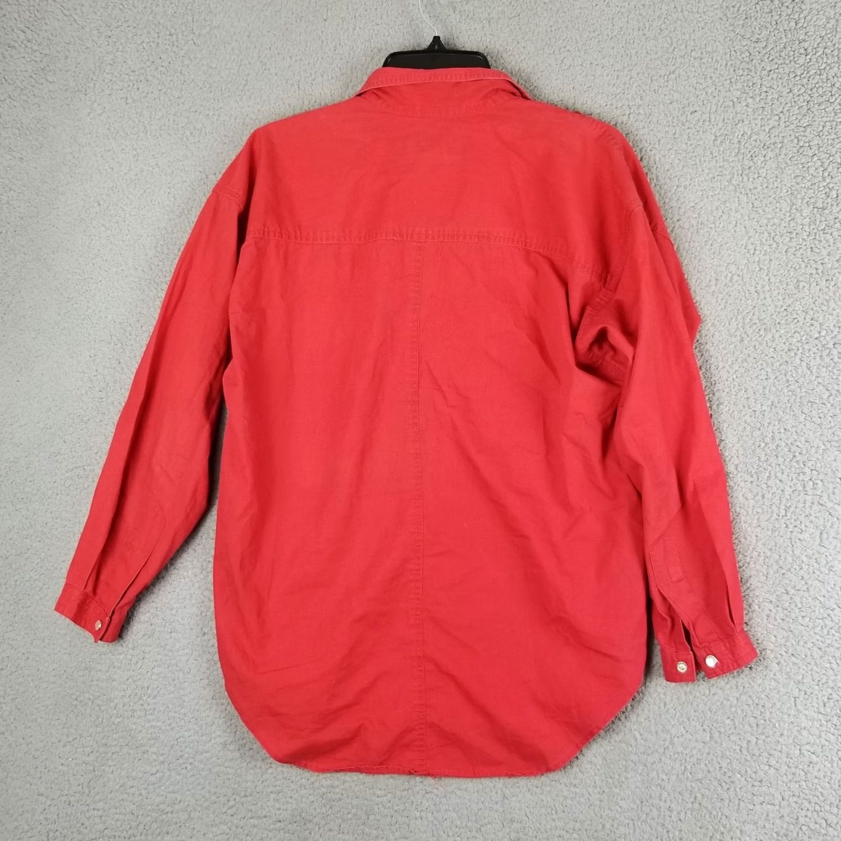 Eddie Bauer Eddie Bauer Pearl Snap Shirt Woman Medium Red Ruffle Western Cowgirl Relaxed Vintage Cowgirl Shirt Woman Medium Red Pearl Snap Eddie Bauer Size M / US 6-8 / IT 42-44 - 6 Thumbnail