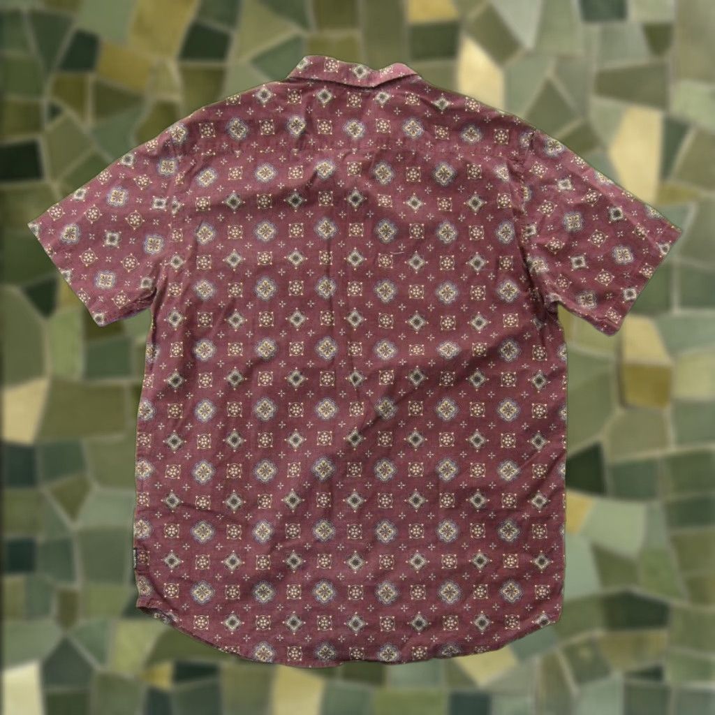 Billabong Billabong Cotton Red Yellow Blue Paisley Button Down Short Sleeve Shirt Men M Size US M / EU 48-50 / 2 - 1 Thumbnail