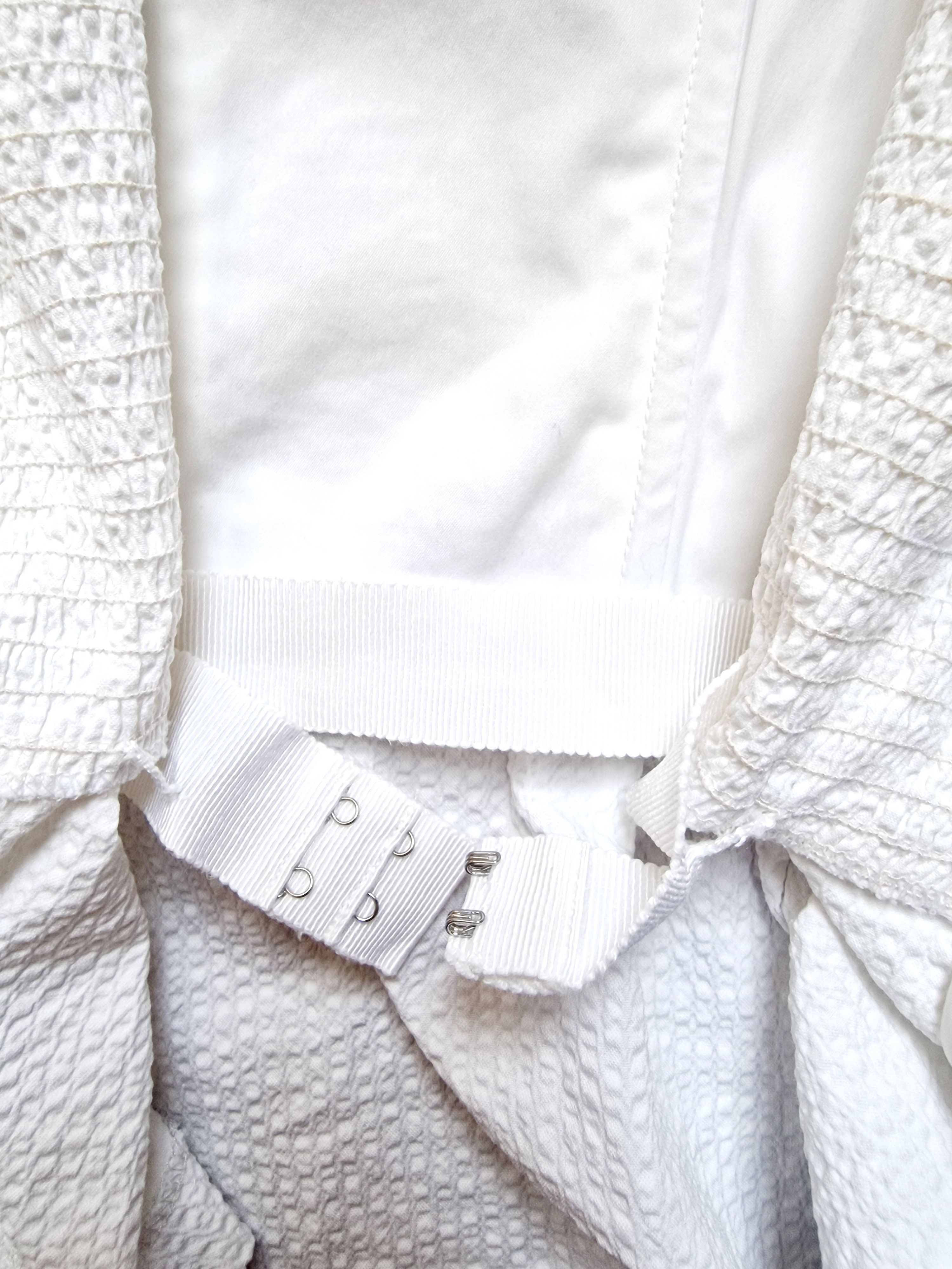 Prada Prada White Sport Vintage 80s Large Top Tee Corset Bustier Size L / US 10 / IT 46 - 9 Thumbnail