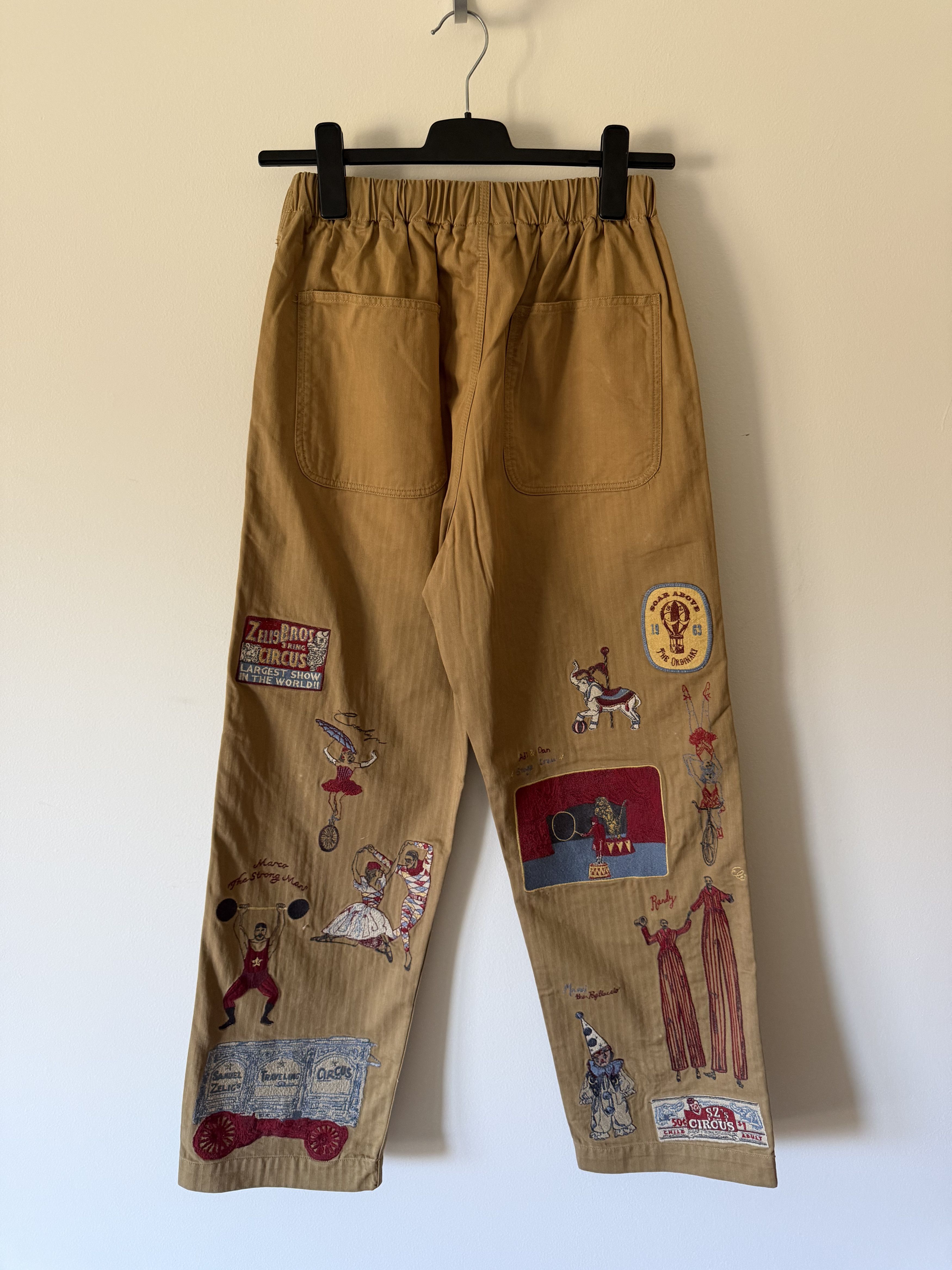 Samuel Zelig Samuel Zelig Cirque Embroidered Pants in Beige Size US 32 / EU 48 - 4 Thumbnail