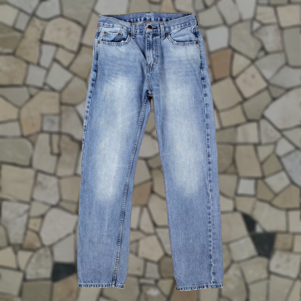 Denime Levis 505 Jeans 30x32 Blue Regular Straight Light Stonewash Denim Jeans Size US 30 / EU 46 - 1 Thumbnail