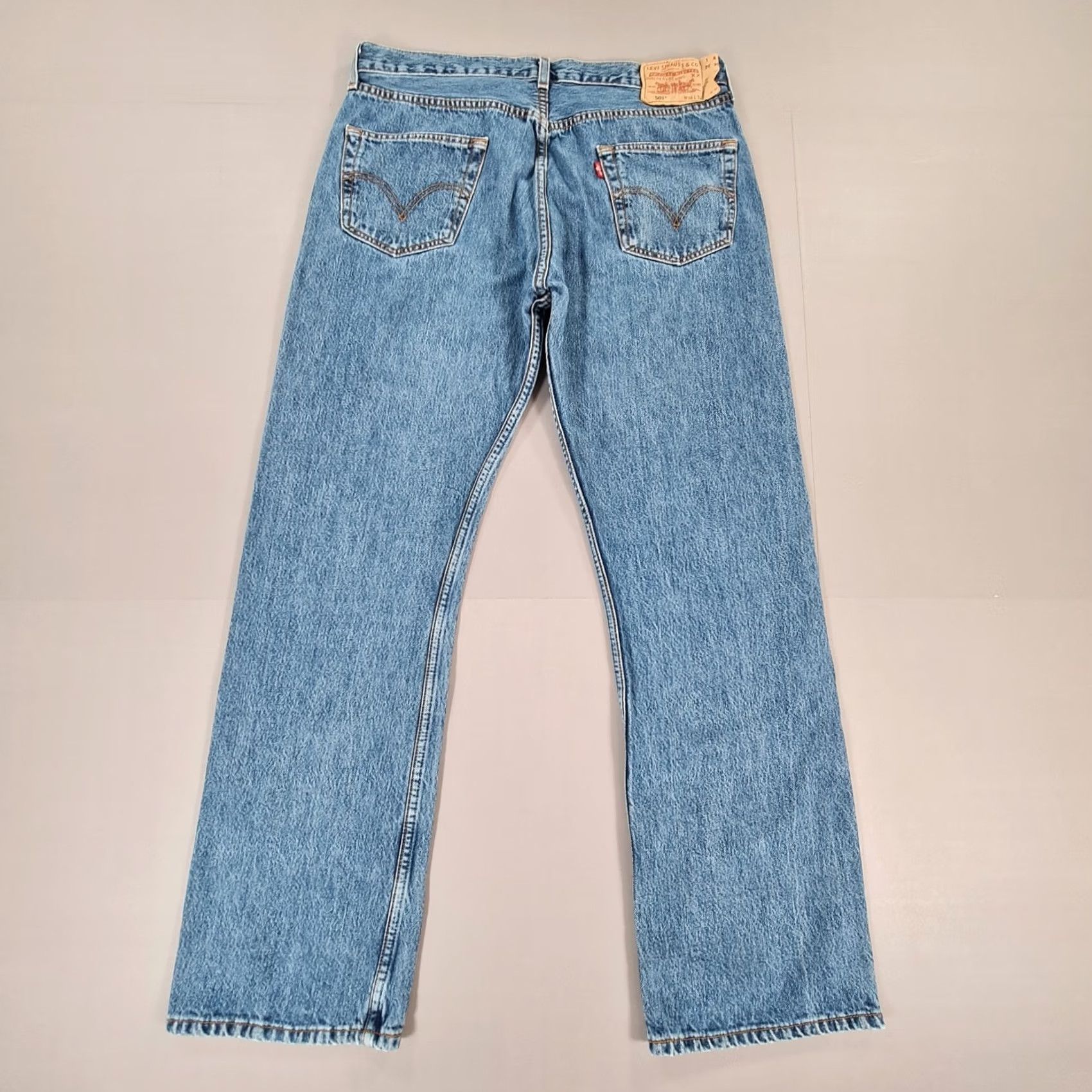 Levi's Levi's 501 Jeans Mens Blue W36 L32 Regular Fit Straight Leg Denim Button Fly Vintage No Size US 36 / EU 52 - 6 Thumbnail