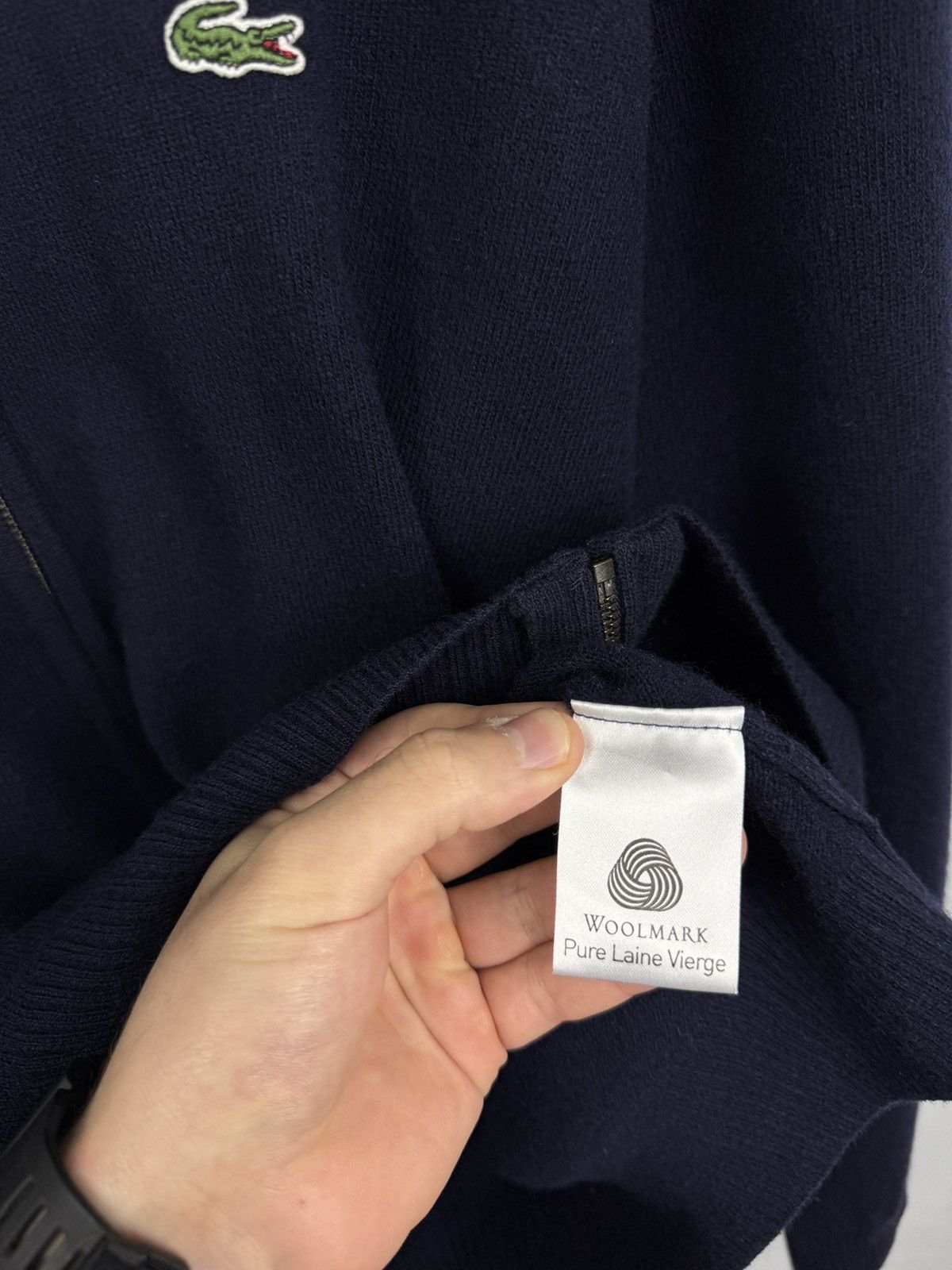 Lacoste 🇫🇷 Vintage 90s Lacoste Wool Sweater Made in France Woolmark Size US XL / EU 56 / 4 - 6 Thumbnail