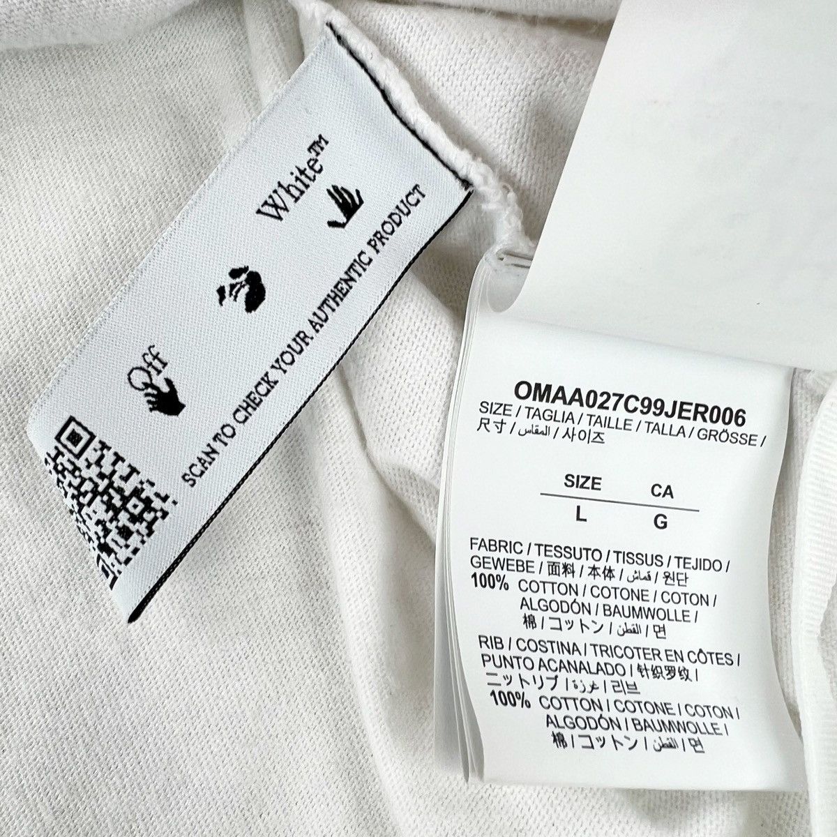 Off-White Off-White Mona Lisa White T Shirt Size US L / EU 52-54 / 3 - 6 Thumbnail