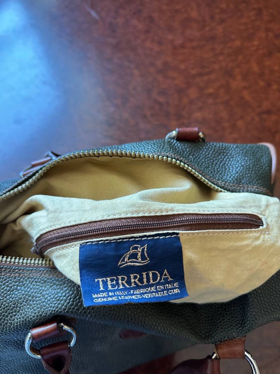 Handmade × Vintage Terrida Tangaroa Briefcase Carrier Leather bag riri 90s Size ONE SIZE - 9 Thumbnail