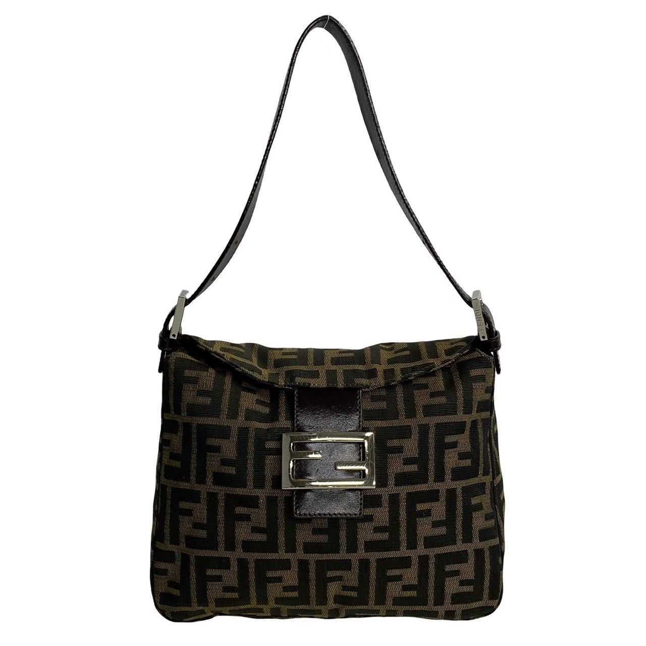 Fendi Fendi Zucca Mamma Baguette Bag Canvas Crossbody Bag in Very Good Condition Size ONE SIZE - 1 Thumbnail