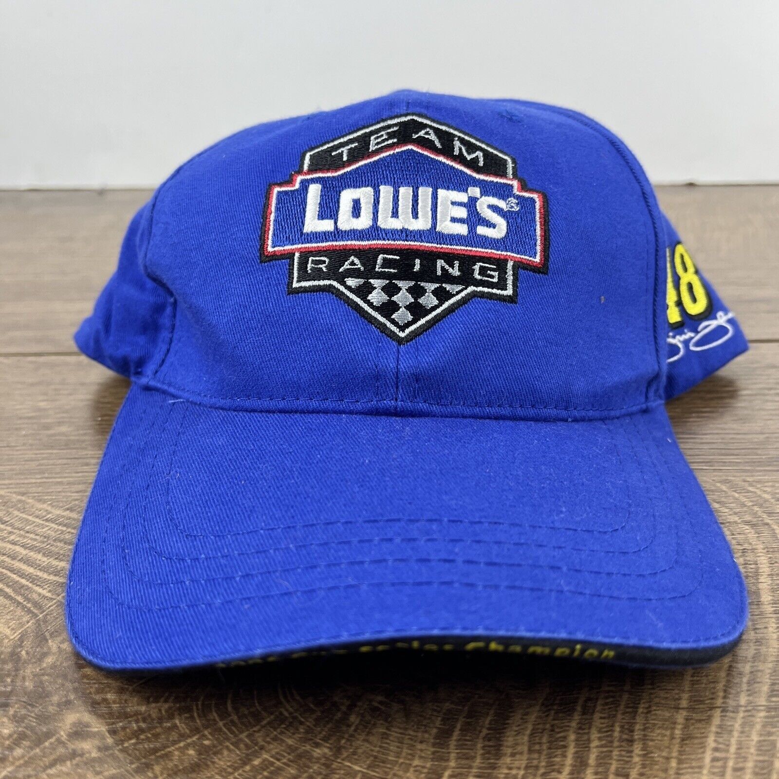 Other Lowe's Racing Hat Jimmie Johnson 48 Blue Adjustable Hat Adul Size ONE SIZE - 6 Thumbnail
