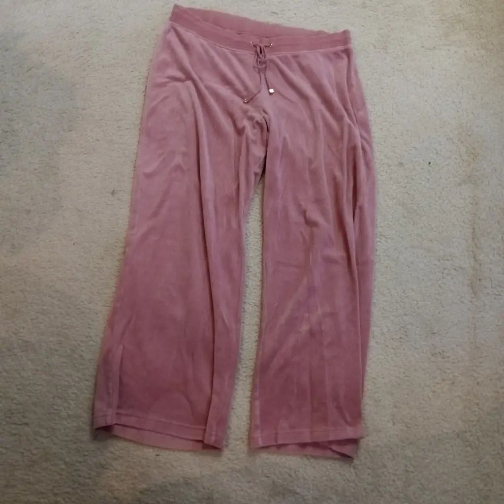 Juicy Couture Juicy Couture Pink Velour Lounge Pants Size 32" / US 10 / IT 46 - 6 Thumbnail