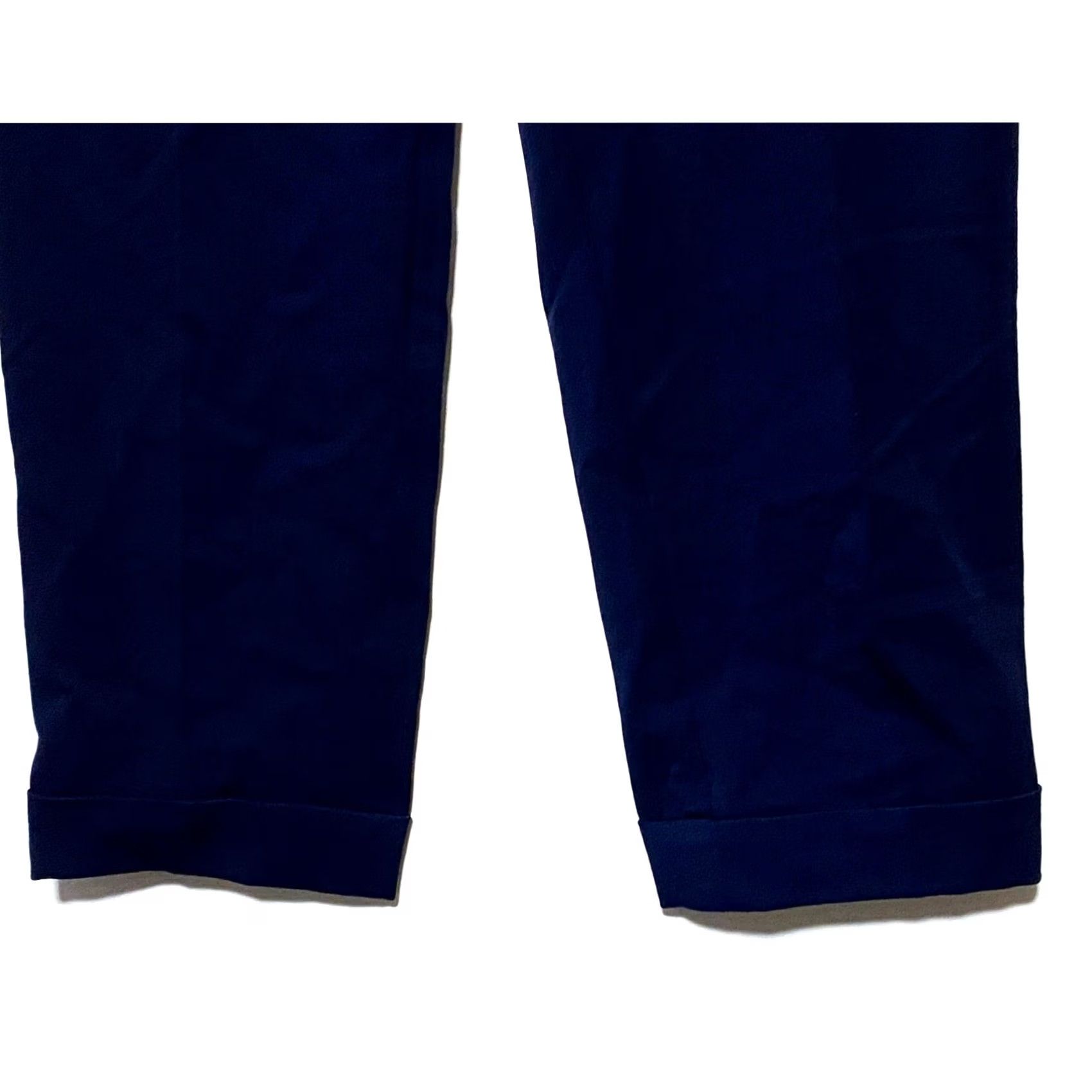 Ann Taylor Loft Navy Blue Sailor Pants 4P Nautical Gold Crest Buttons Quiet Luxury Size 27" / US 4 / IT 40 - 6 Thumbnail