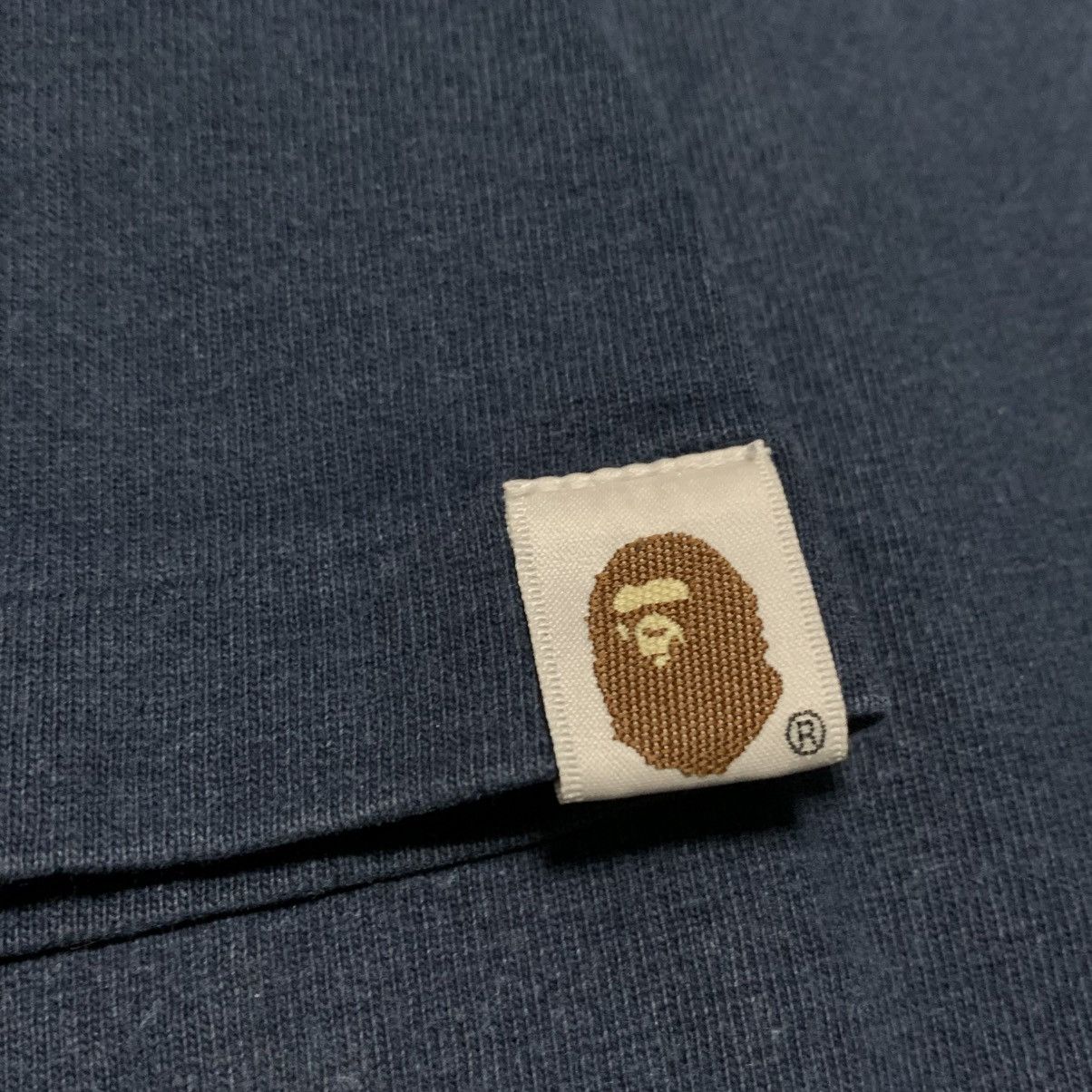 Bape Bape Large Bape Camo By Bathing Ape Navy Blue Tee 2008 Size US L / EU 52-54 / 3 - 9 Thumbnail