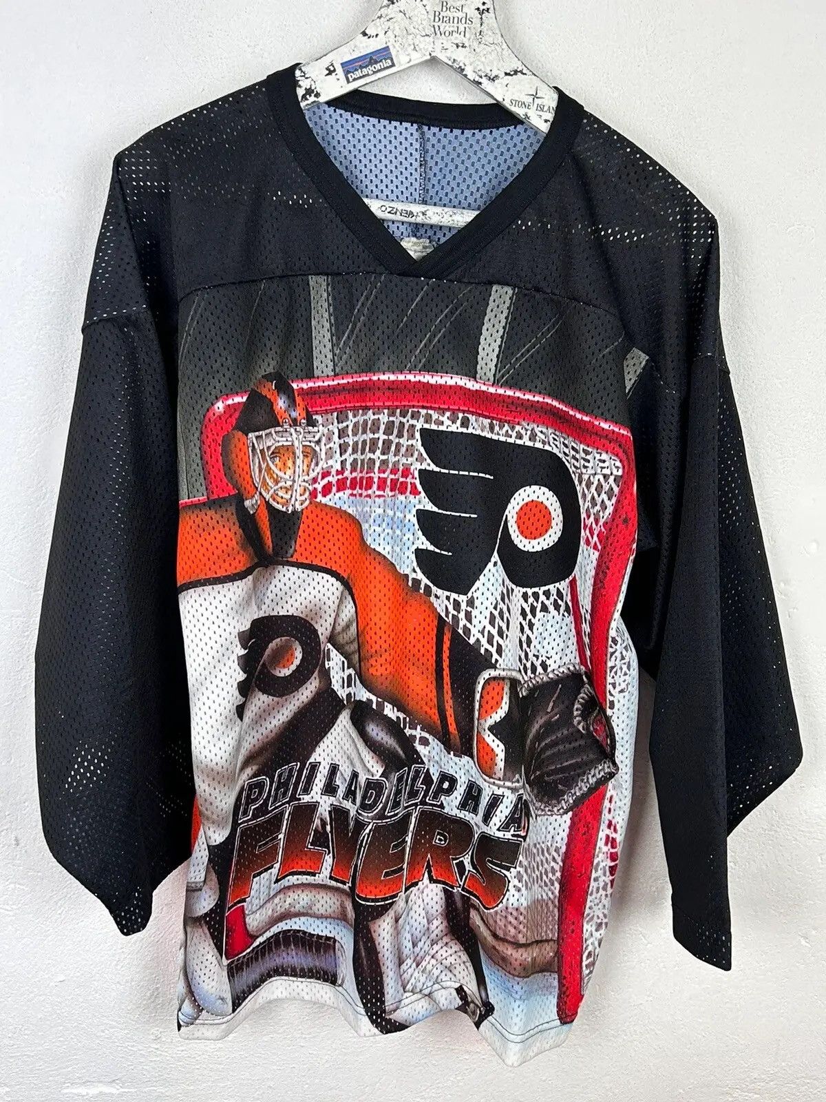 Ccm 80s Vintage CCM Philadelphia Flyers Allover AOP Jersey Size US M / EU 48-50 / 2 - 1 Thumbnail