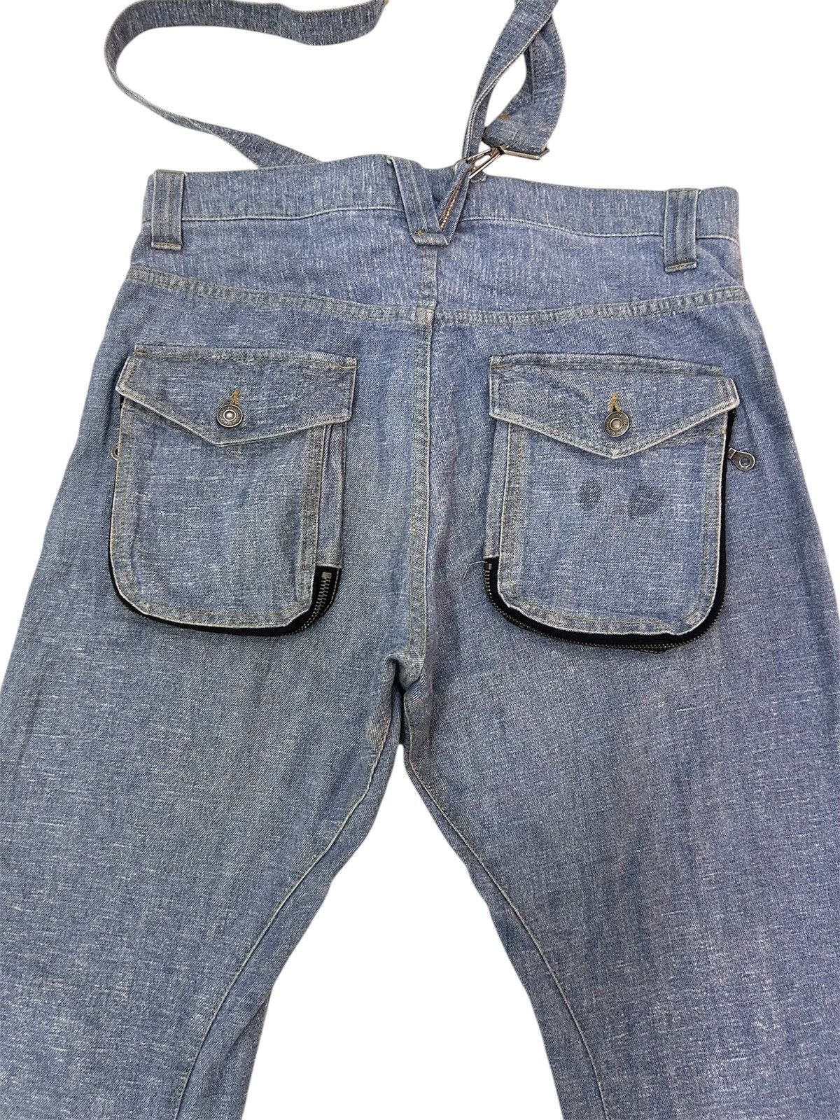 Japanese Brand × PPFM × Vintage Vintage PPFM Japanese Denim Twisted-Leg Utility Jeans Size US 34 / EU 50 - 6 Thumbnail