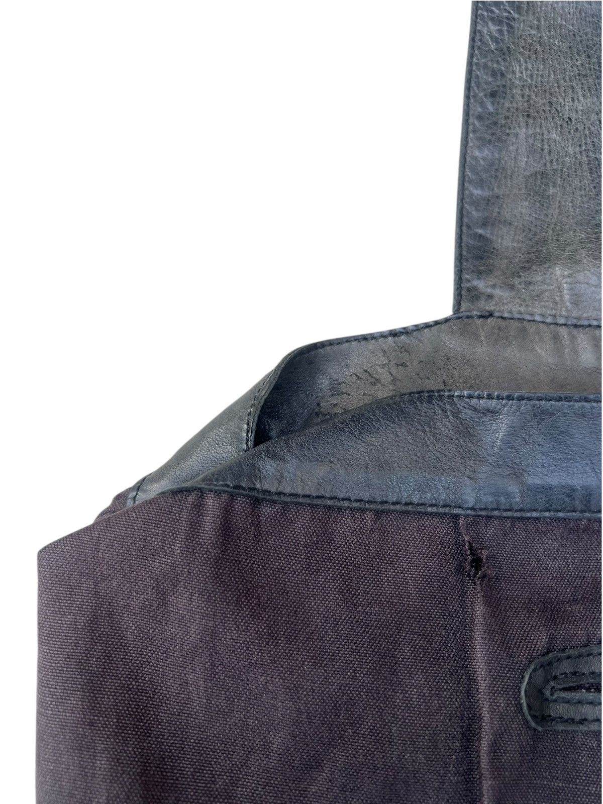 Leather Jurgen Lehl Japan Faded Patina Leather Asymmetrical Bag Size ONE SIZE - 15 Thumbnail
