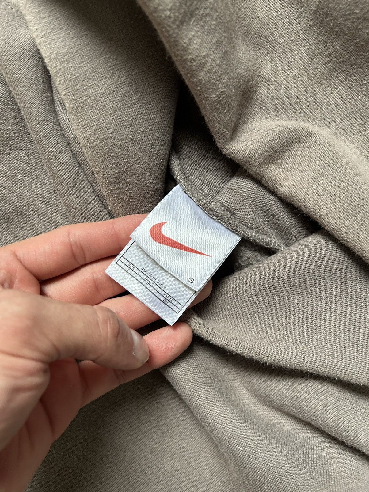 Other Vintage Nike Travis Scott Style Central Swoosh Gray Hoodie Size US S / EU 44-46 / 1 - 5 Thumbnail
