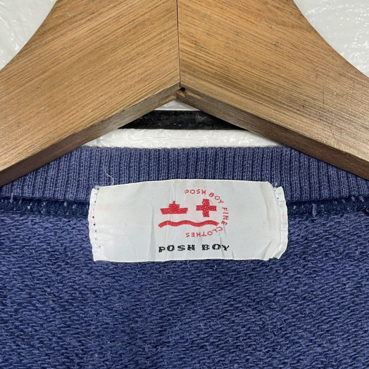 Japanese Brand Poshboy Crewneck Sweatshirt Size US M / EU 48-50 / 2 - 11 Thumbnail