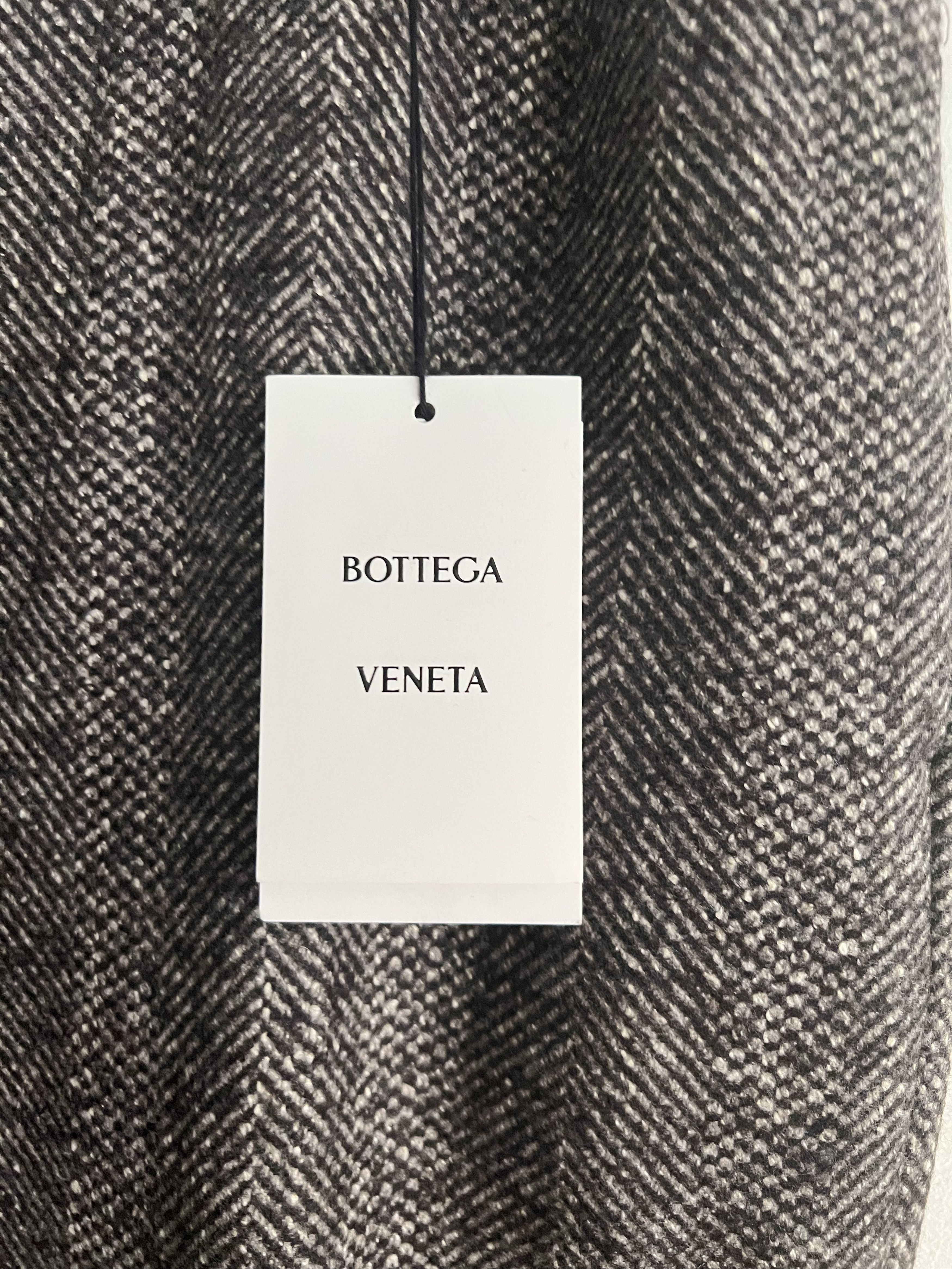 Bottega Veneta Textured Wool Chevron Trousers Size US 32 / EU 48 - 6 Thumbnail