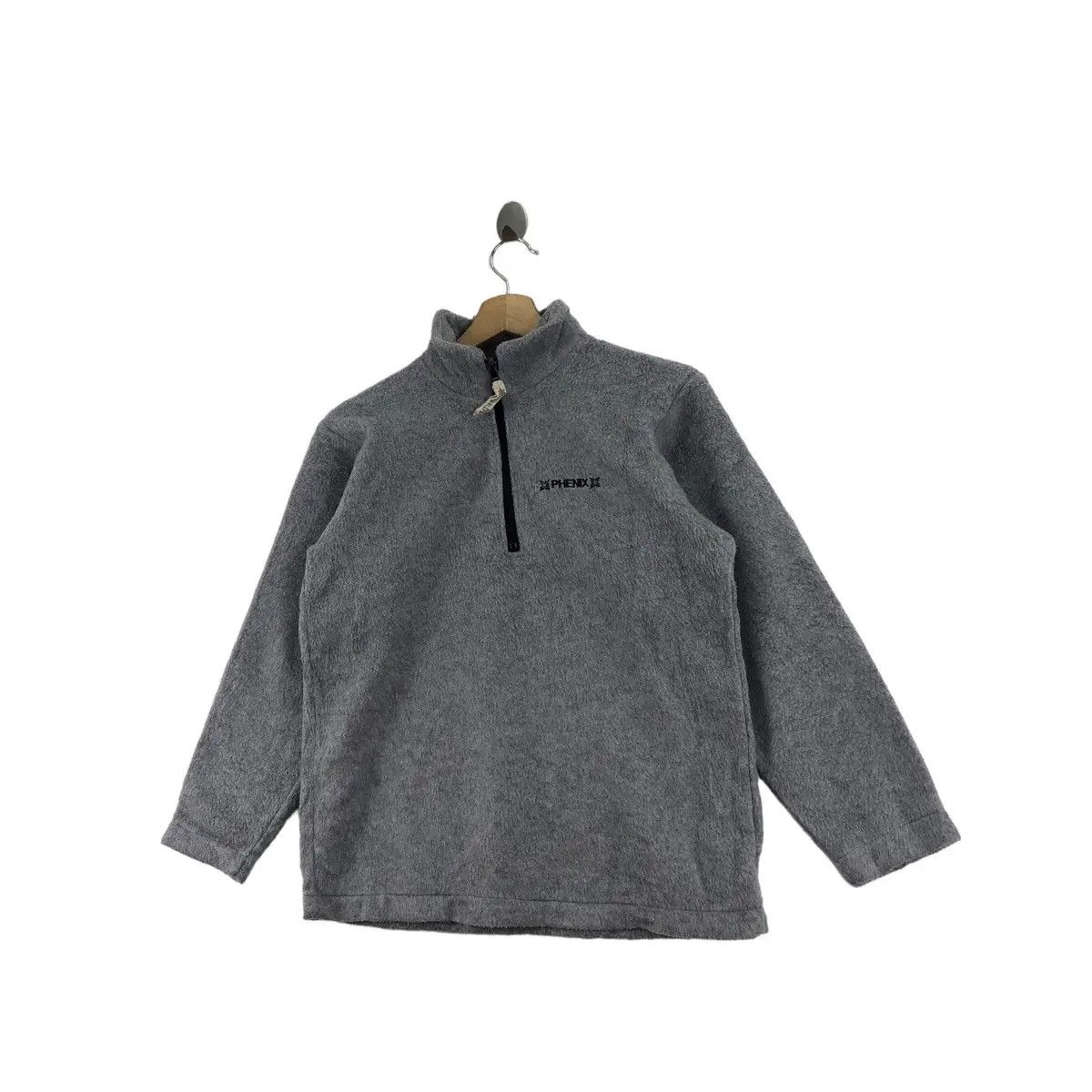 Phenix Vtg PHENIX JAPAN Outdoor Henley Gray Fleece Sweater Pullover Size S / US 4 / IT 40 - 3 Thumbnail
