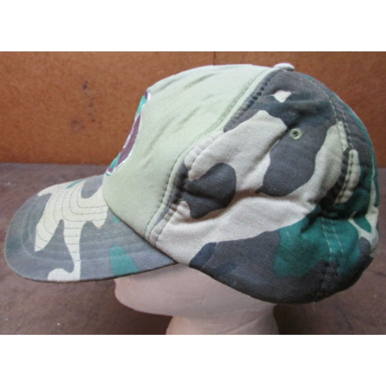 Vintage VINTAGE Hunting Camo SSBC Patch Farm Trucker Hat old school Hat Size ONE SIZE - 3 Thumbnail