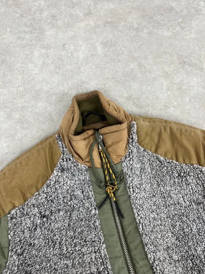Diesel 2010s Diesel Hybrid Army Faux Fur Bomber Jacket Size US M / EU 48-50 / 2 - 5 Thumbnail