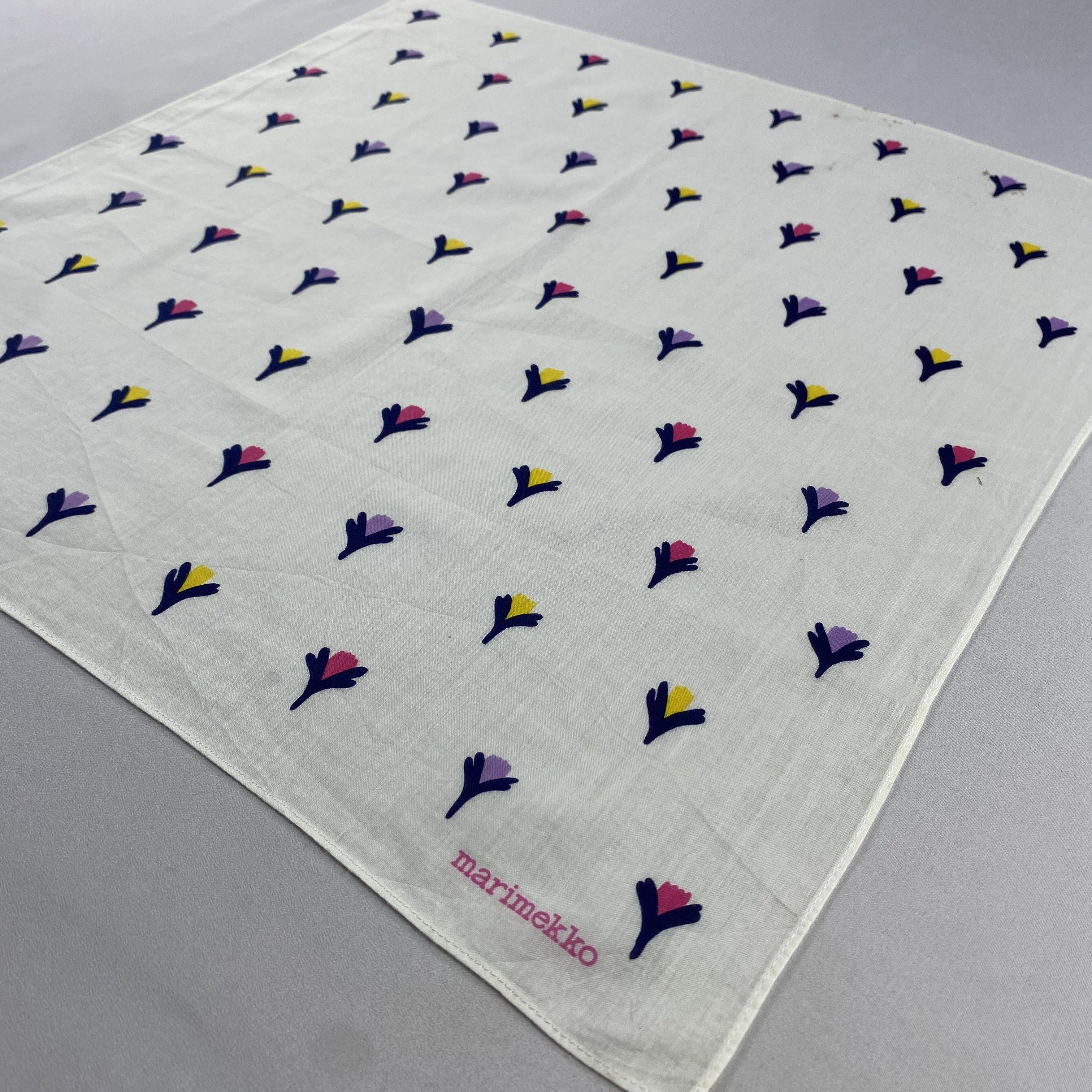 Marimekko × Vintage Marimekko Handkerchief / Neckerchief / Bandana-P1074 Size ONE SIZE - 2 Thumbnail