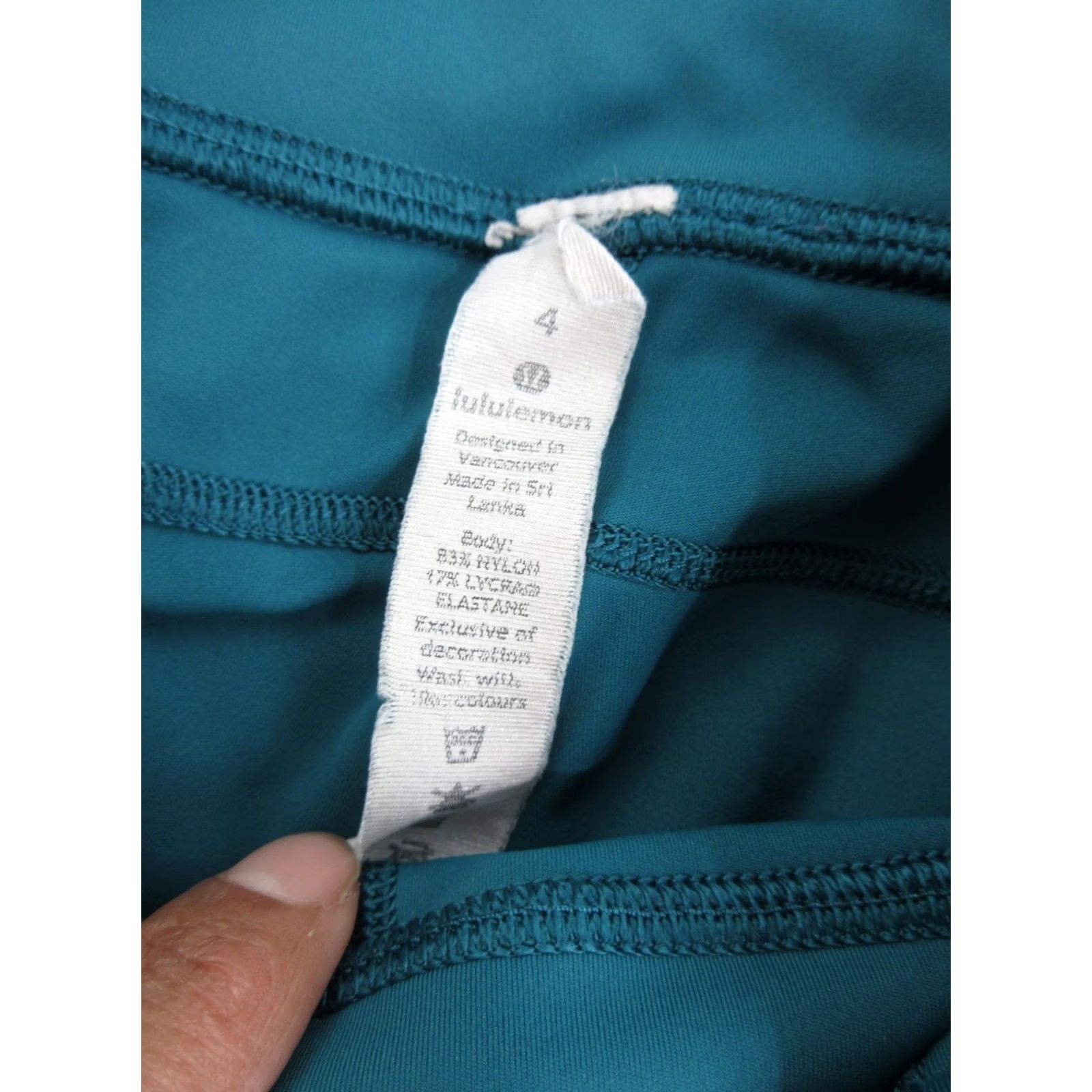 Lululemon Lululemon Leggings Womens 4 Green High Rise Ankle Pockets Yoga Athletic Gym Size 27" / US 4 / IT 40 - 5 Thumbnail