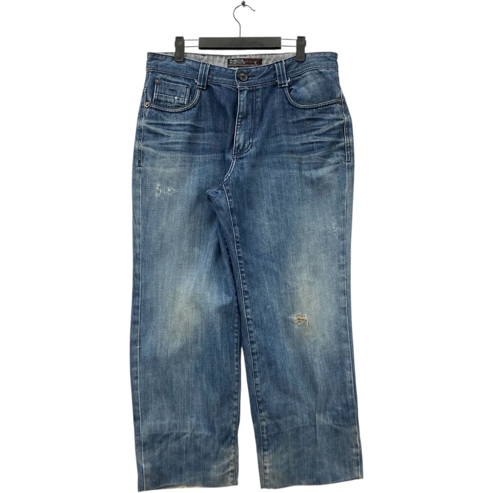 Fubu Vintage FUBU Wide Leg Denim Jeans 34x26 Size US 34 / EU 50 - 1 Thumbnail