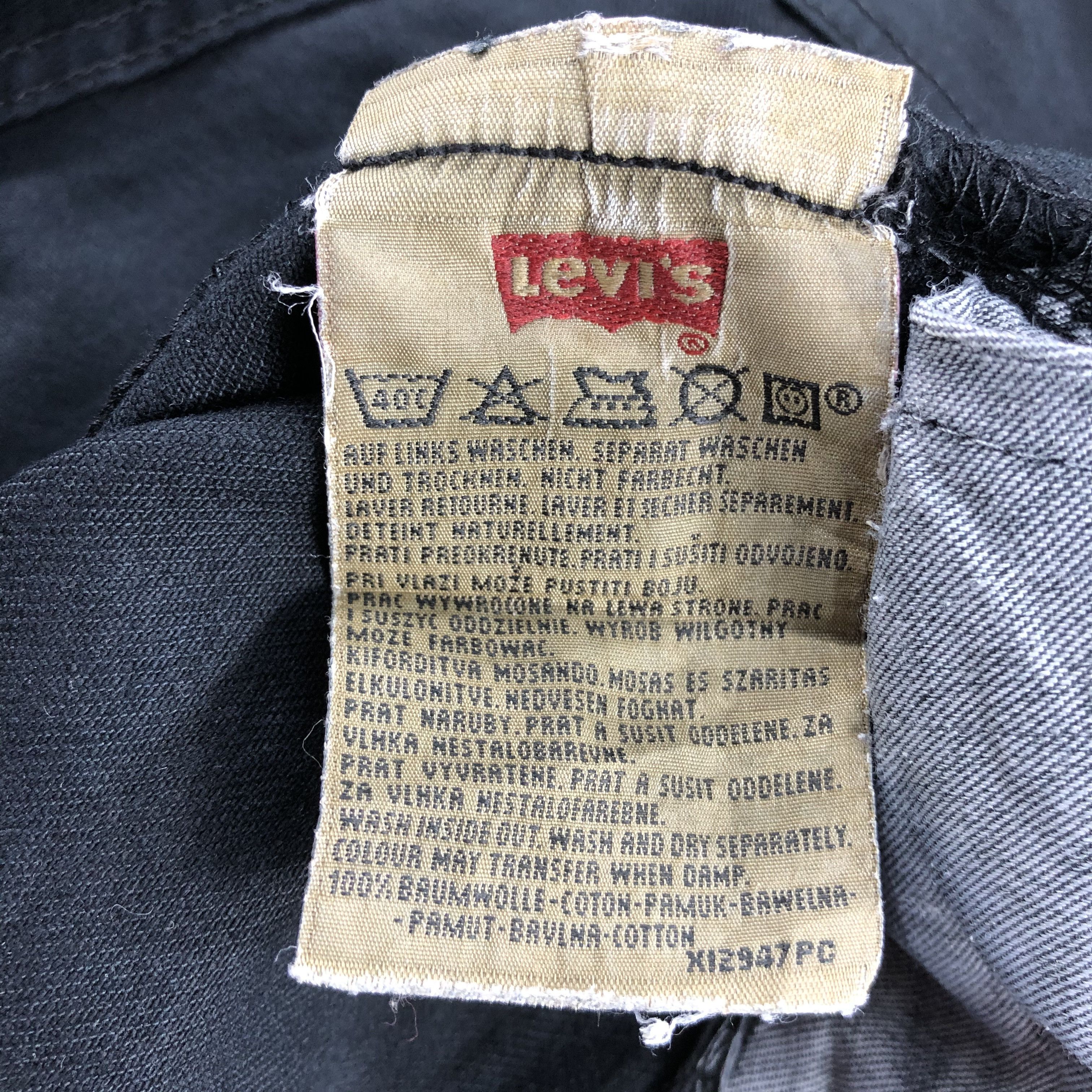 Levi's Vintage 90s Ripped Levis 501 Earth Tone Jeans-J1649 Size US 38 / EU 54 - 12 Thumbnail