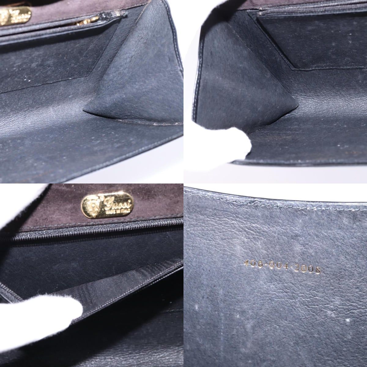Gucci GUCCI Shoulder Bag Enamel Black Gold Size ONE SIZE - 12 Thumbnail
