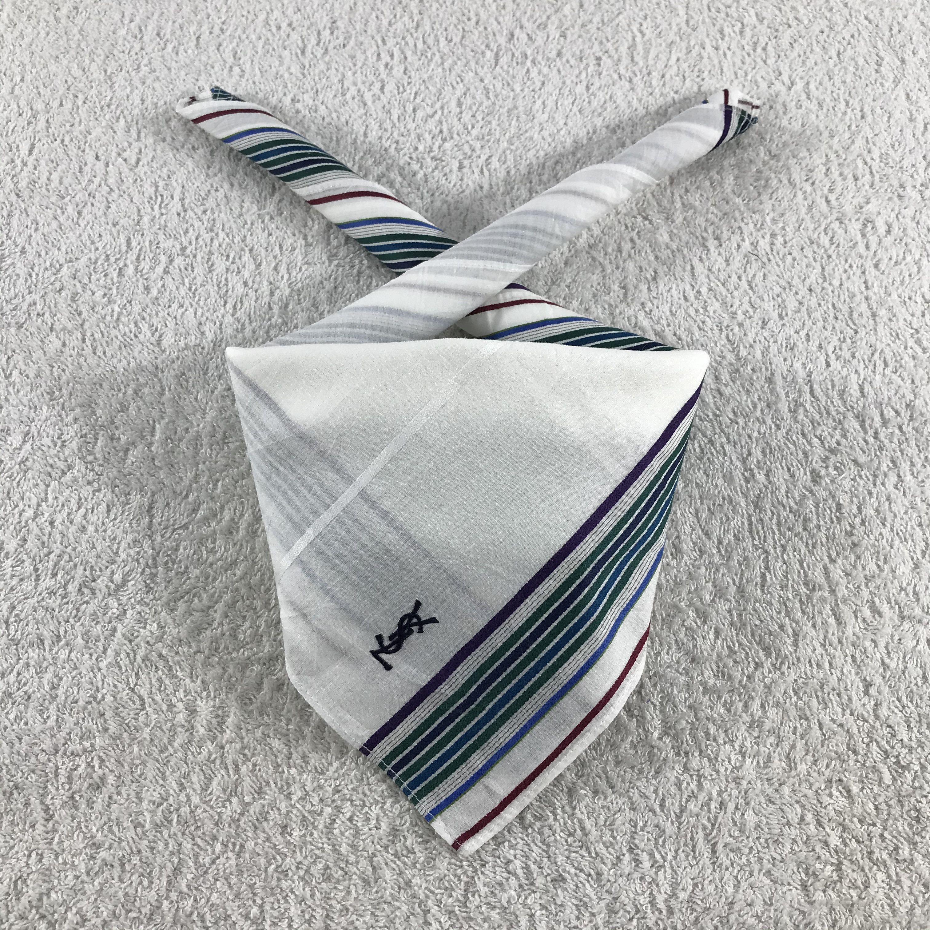 Vintage × Yves Saint Laurent Yves Saint Laurent Bandana / Handkerchief /Neckerchief -S051 Size ONE SIZE - 3 Thumbnail