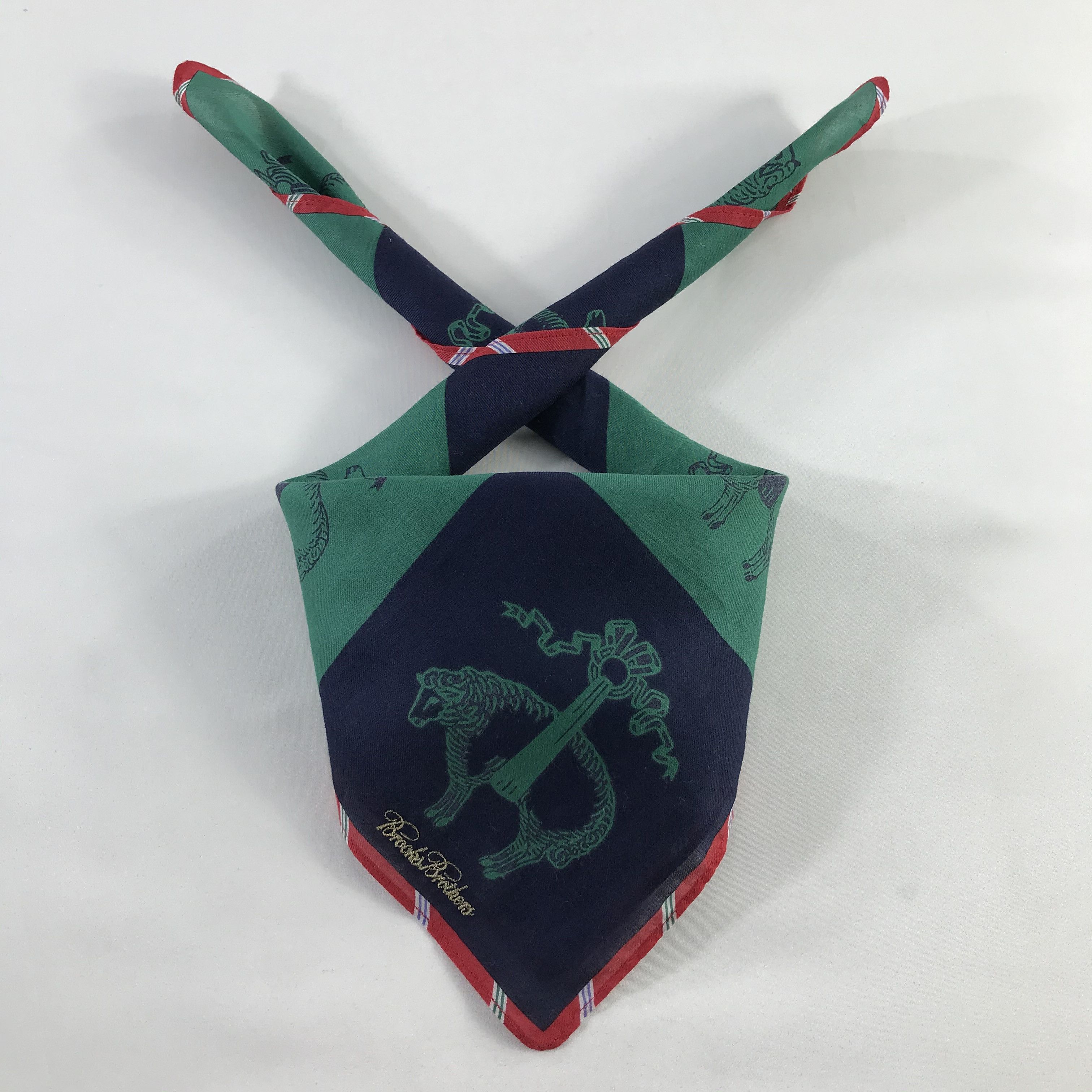 Brooks Brothers × Vintage Brooks Brothers Bandana / Handkerchief / Neckerchief - S567 Size ONE SIZE - 3 Thumbnail